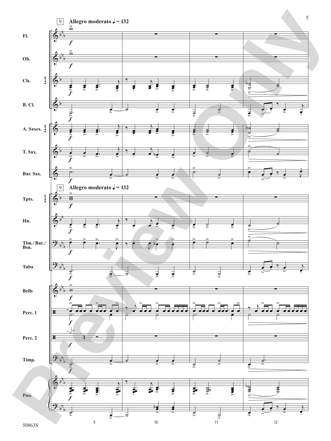 Mountainview Overture: Concert Band Conductor Score & Parts