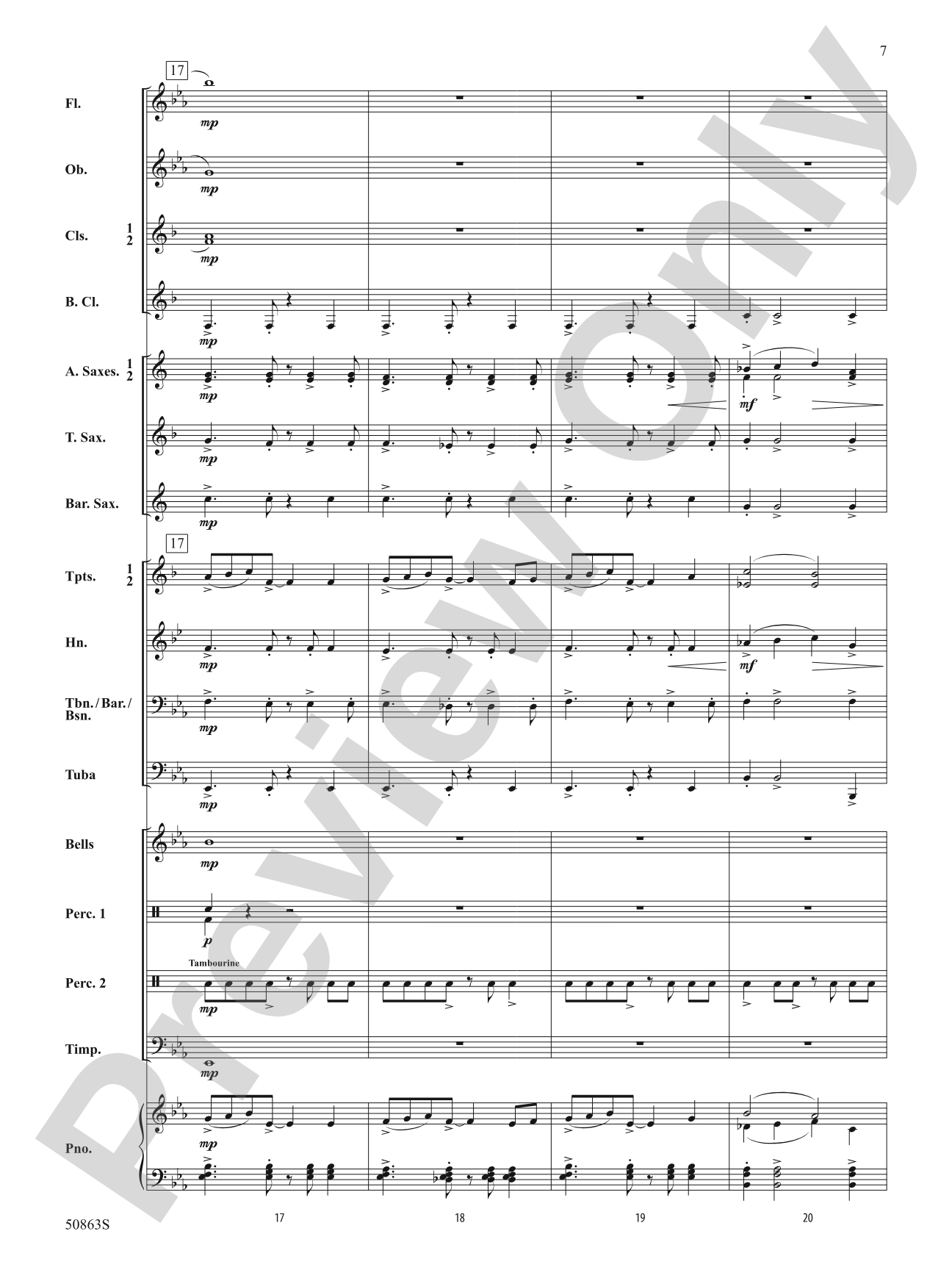Mountainview Overture: Concert Band Conductor Score & Parts