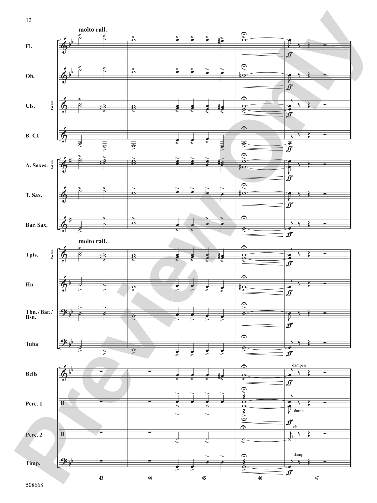 French Chanson: Concert Band Conductor Score & Parts