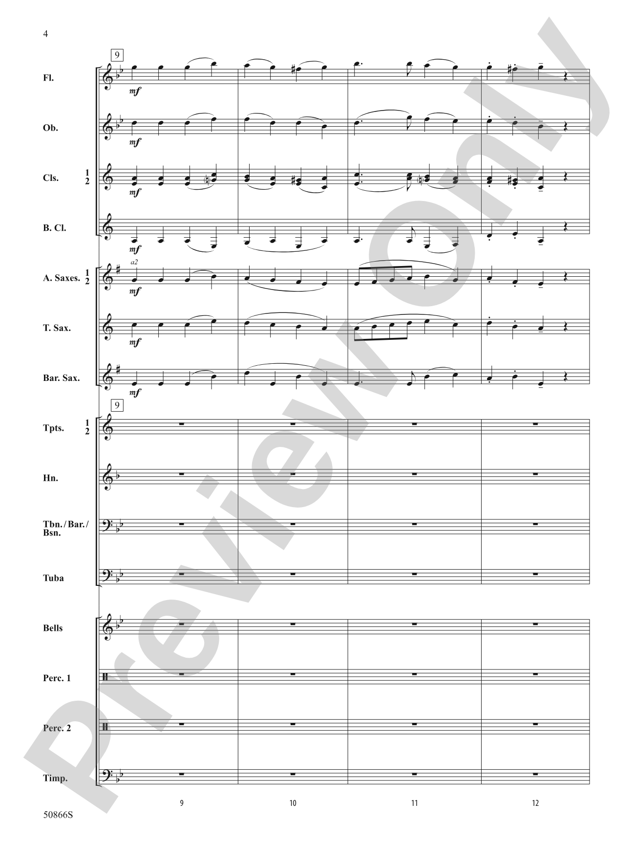 French Chanson: Concert Band Conductor Score & Parts
