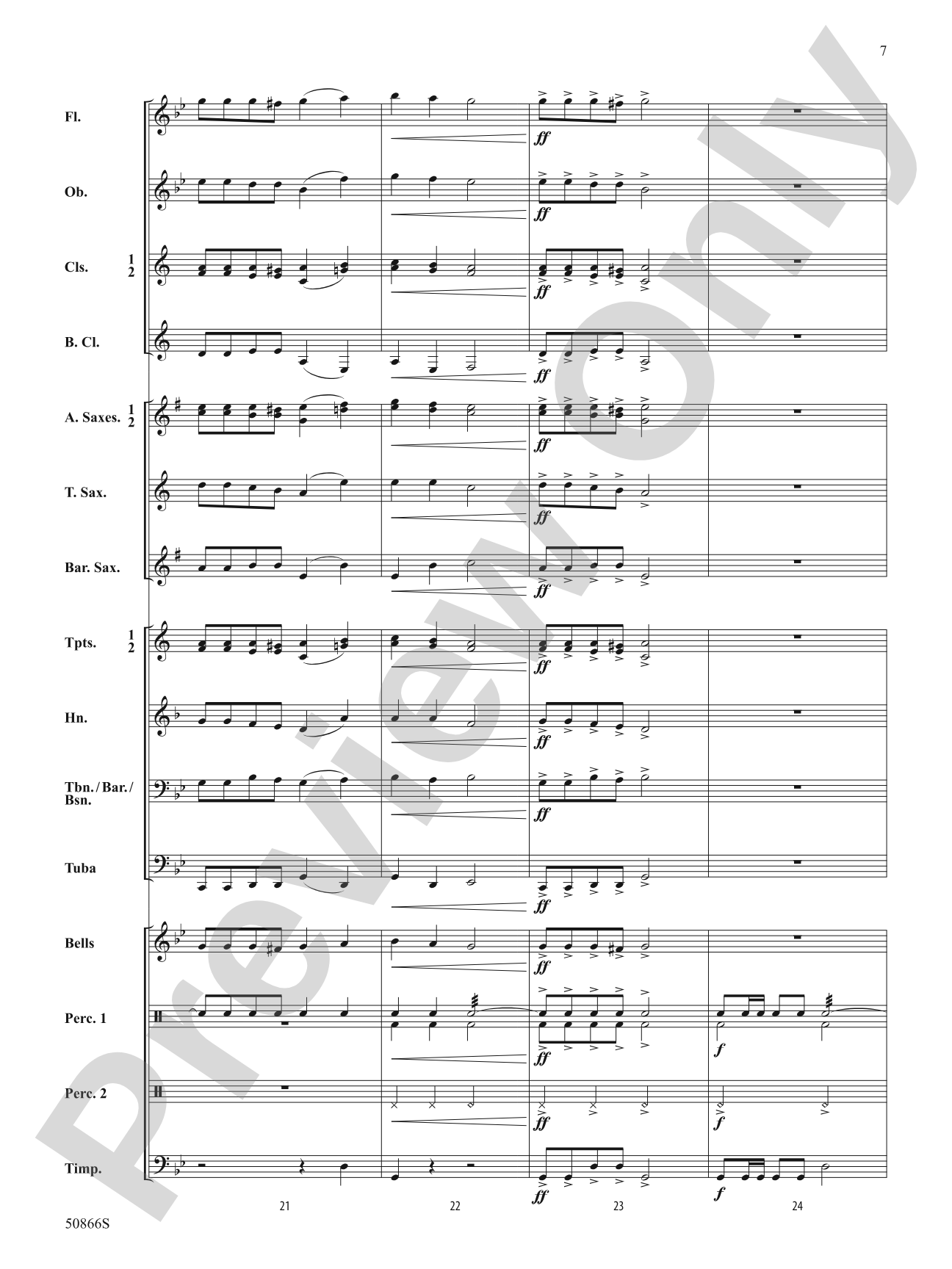 French Chanson: Concert Band Conductor Score & Parts