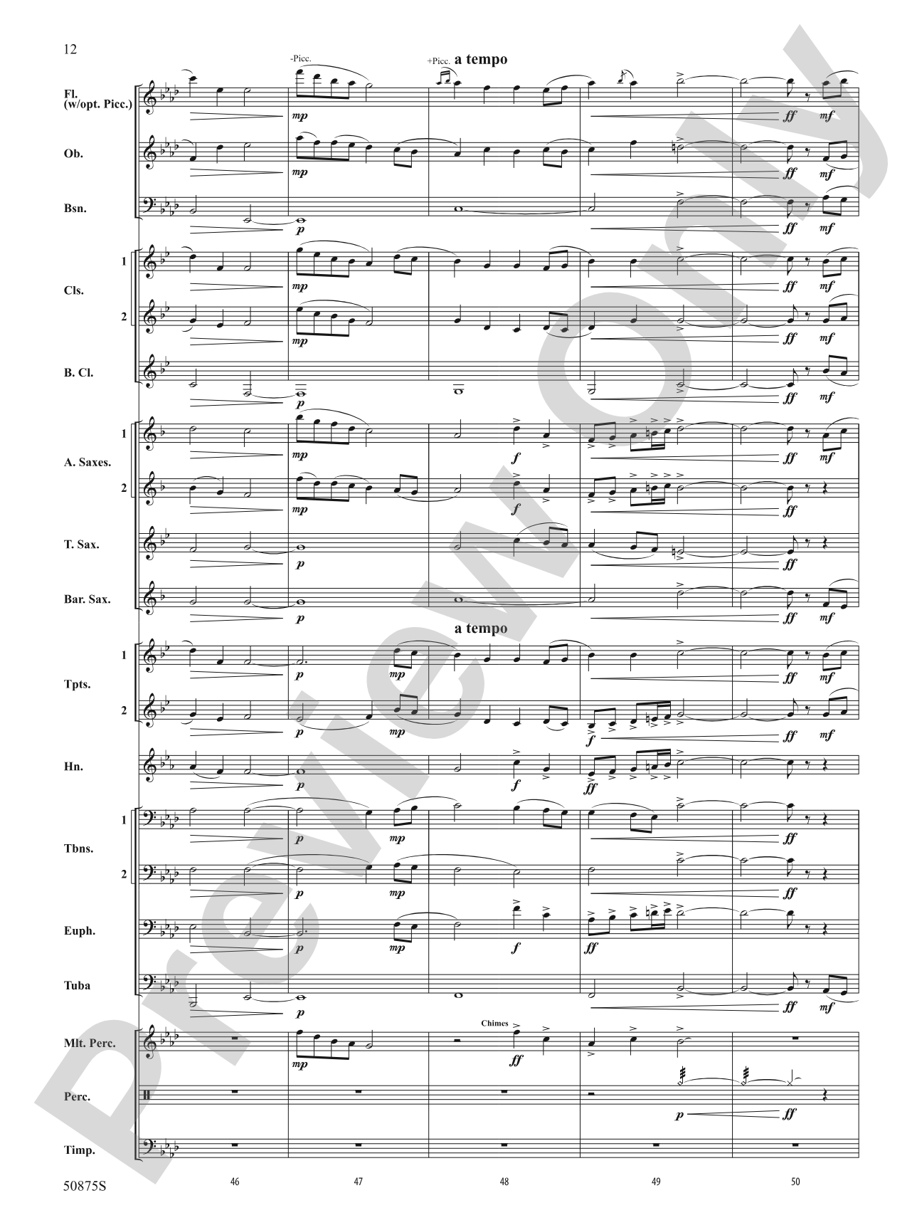 The Parting Glass: Score