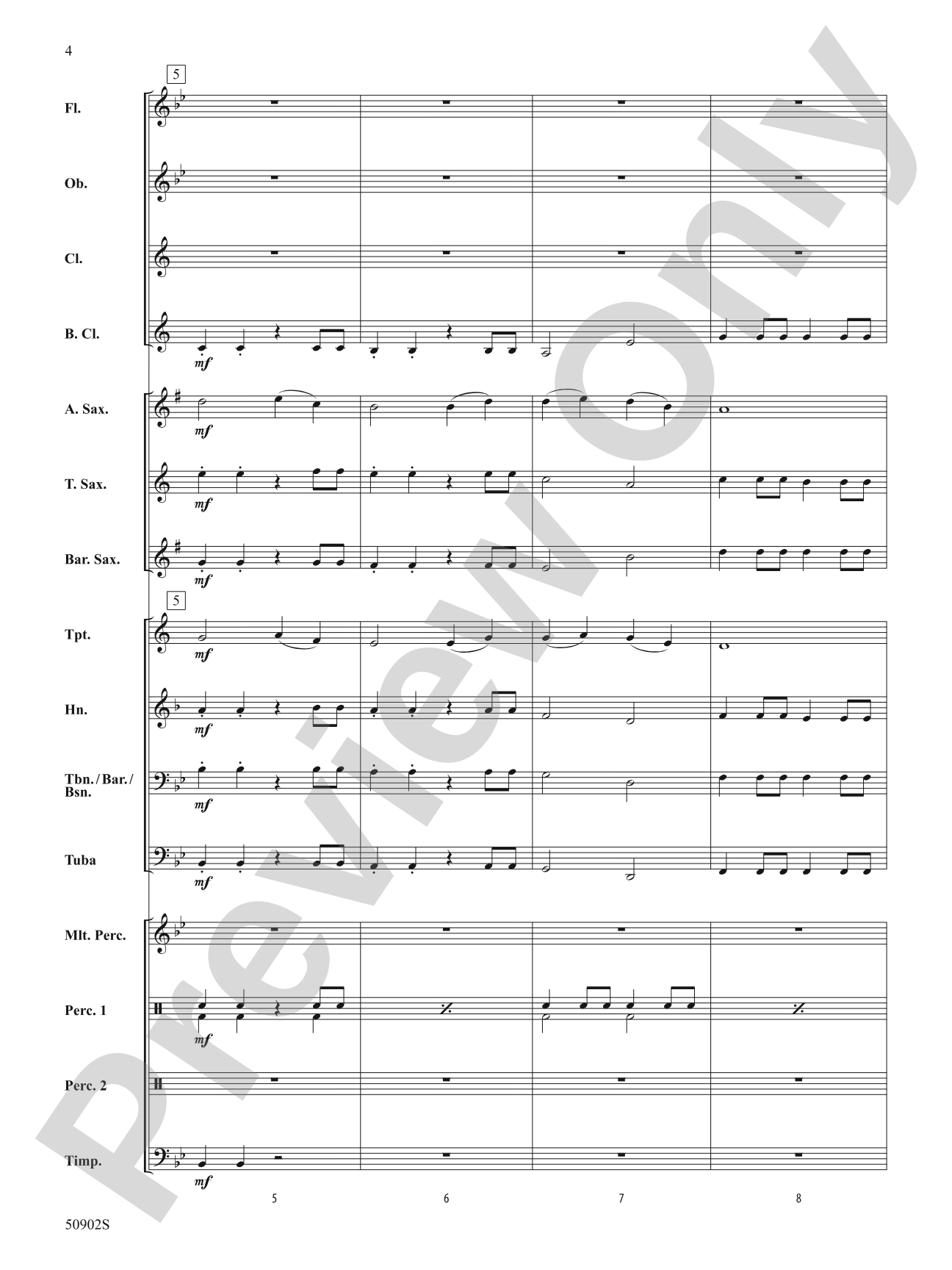 Courageous Spirit: Concert Band Conductor Score & Parts