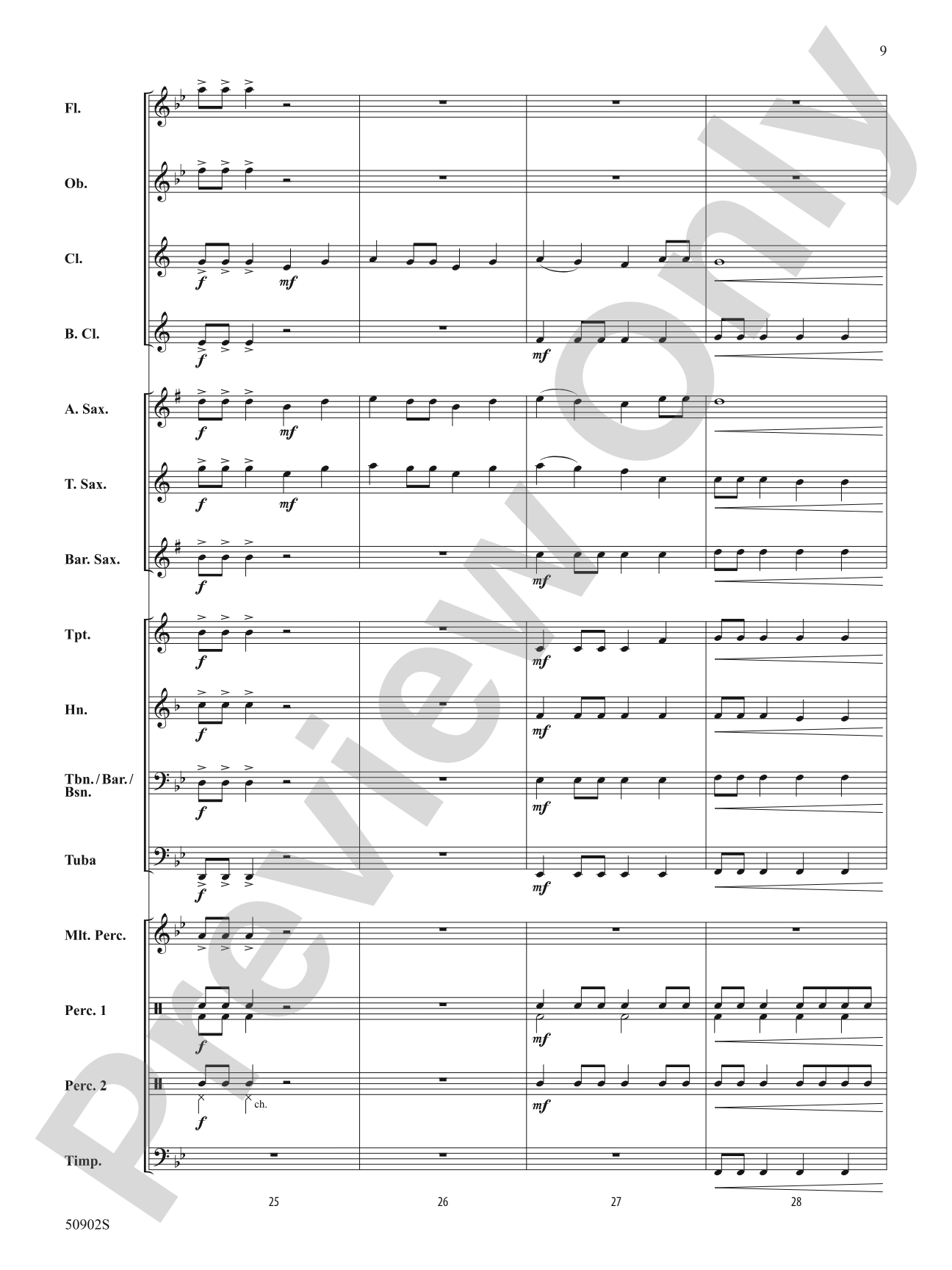 Courageous Spirit: Concert Band Conductor Score & Parts