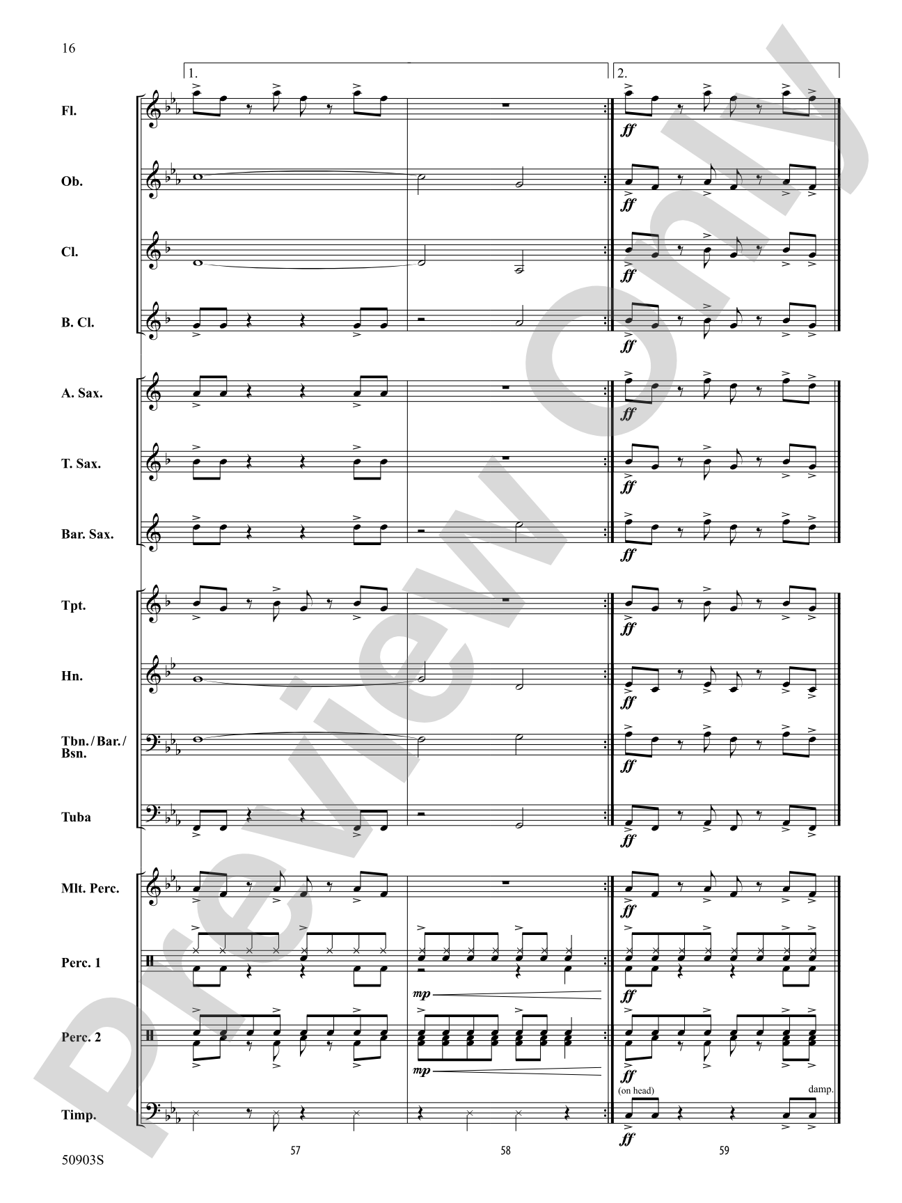 Ritmático: Concert Band Conductor Score & Parts
