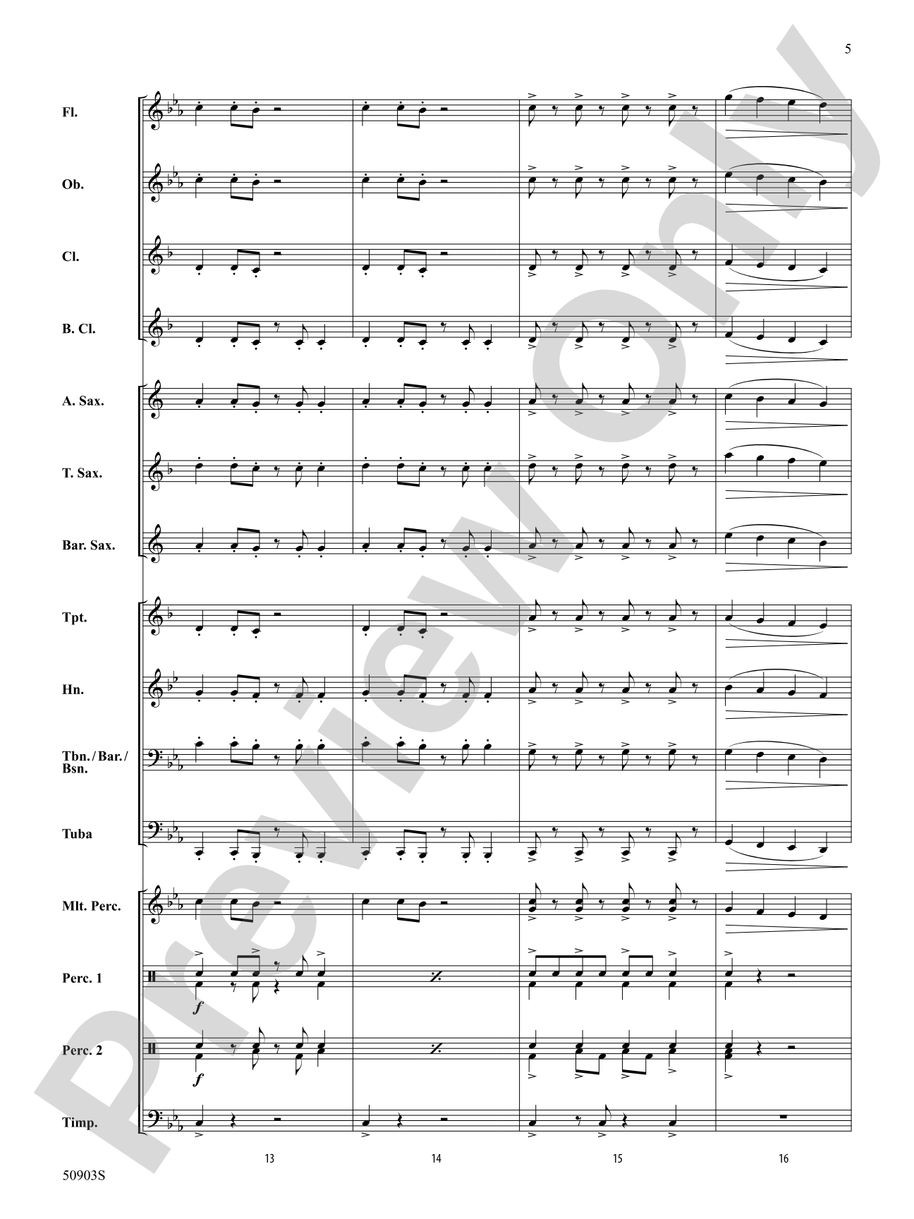 Ritmático: Concert Band Conductor Score & Parts