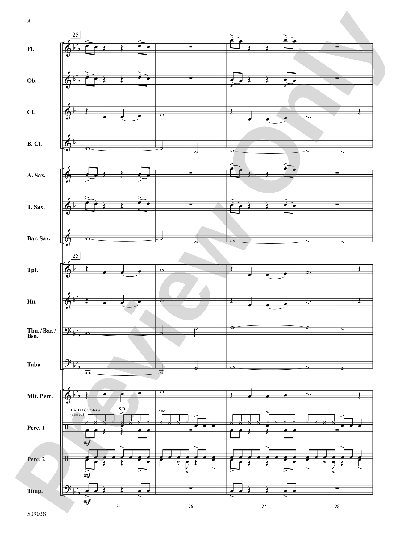 Ritmático: Concert Band Conductor Score & Parts