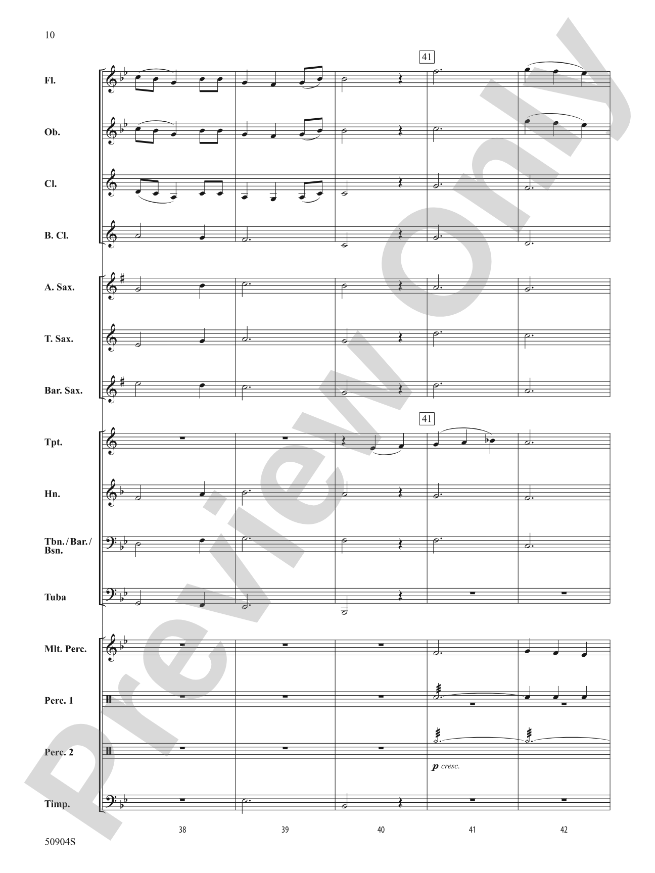 Beach Spring: Concert Band Conductor Score & Parts