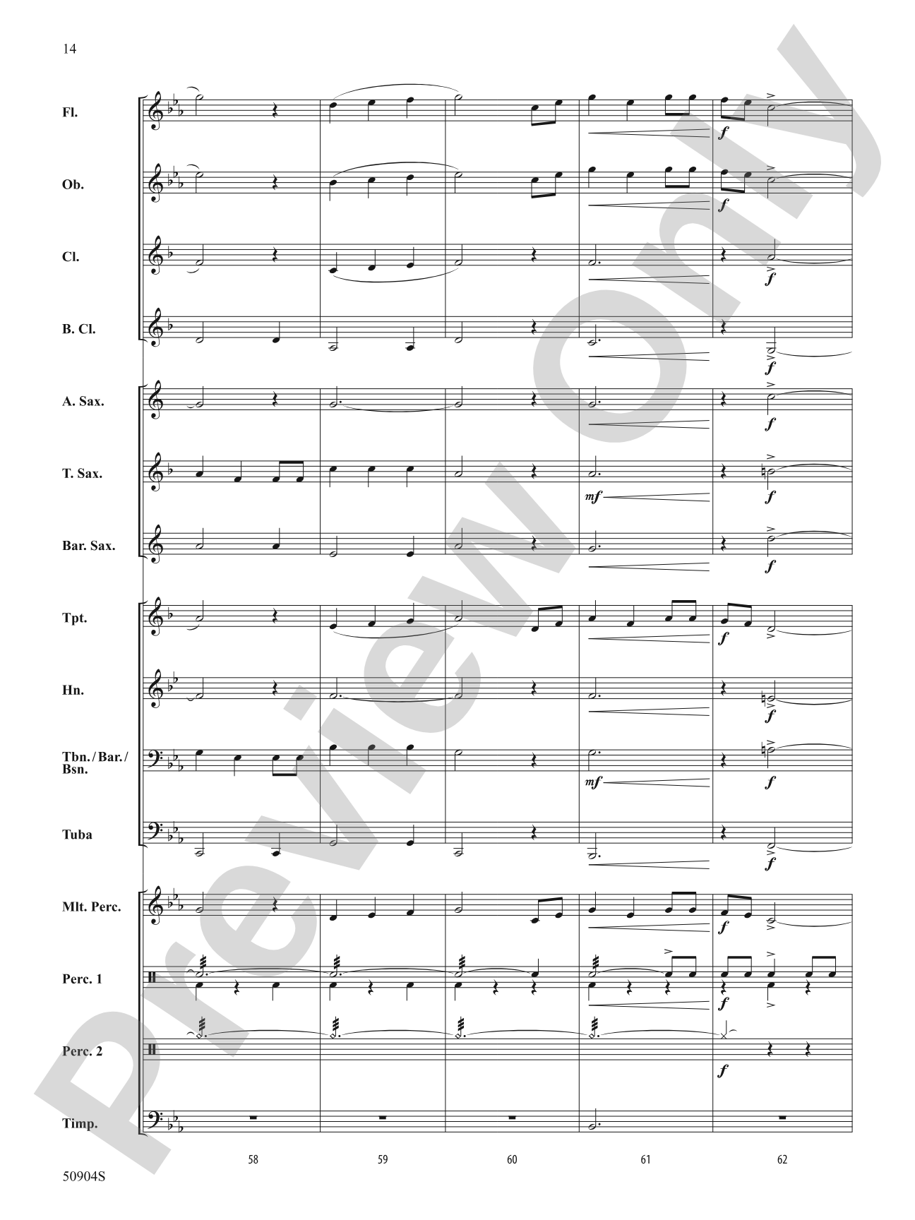 Beach Spring: Concert Band Conductor Score & Parts