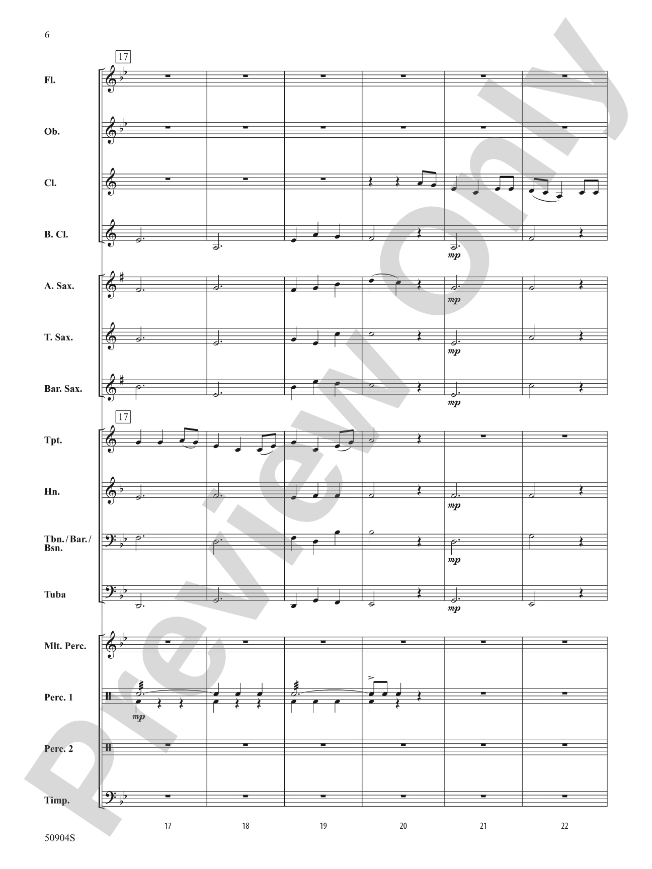Beach Spring: Concert Band Conductor Score & Parts