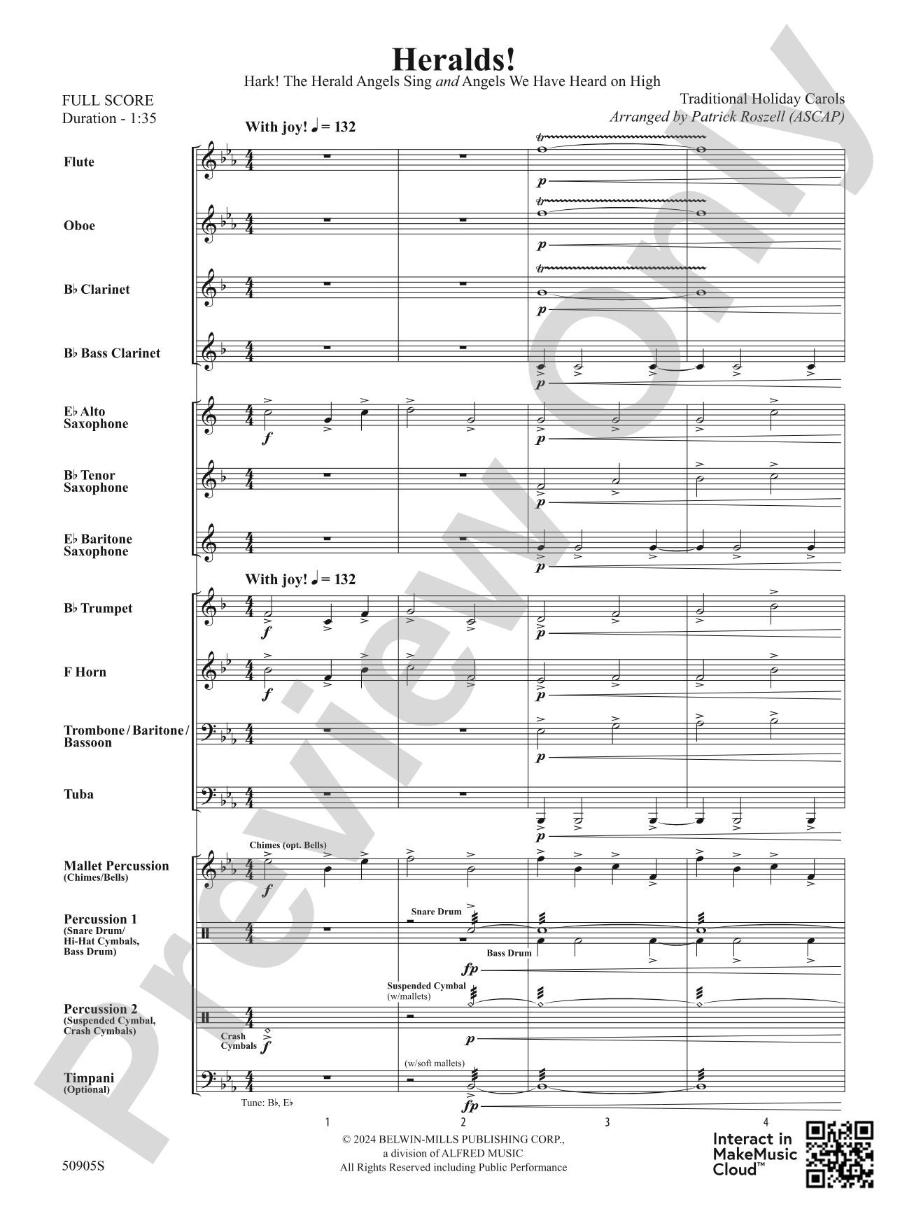 Heralds!: Concert Band Conductor Score & Parts