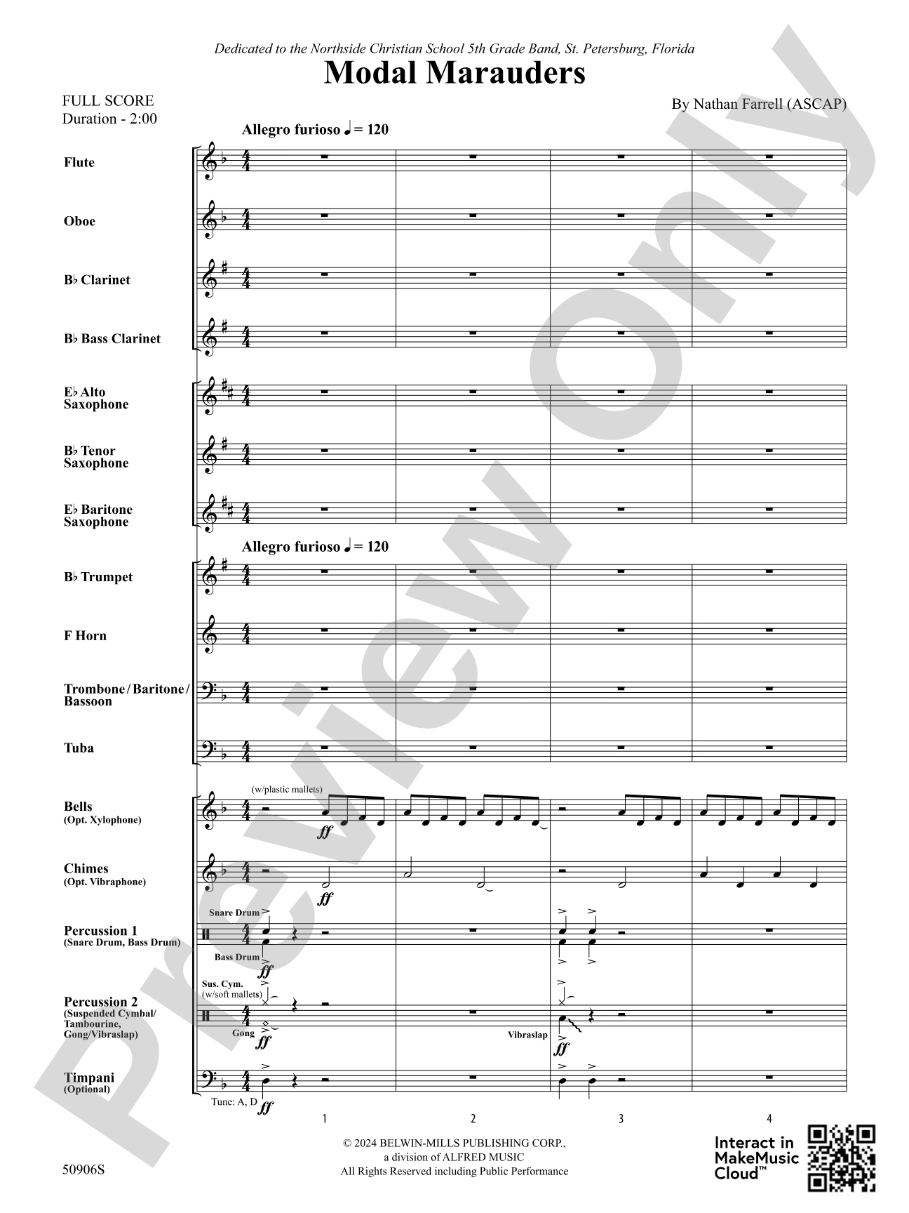 Modal Marauders: Concert Band Conductor Score & Parts