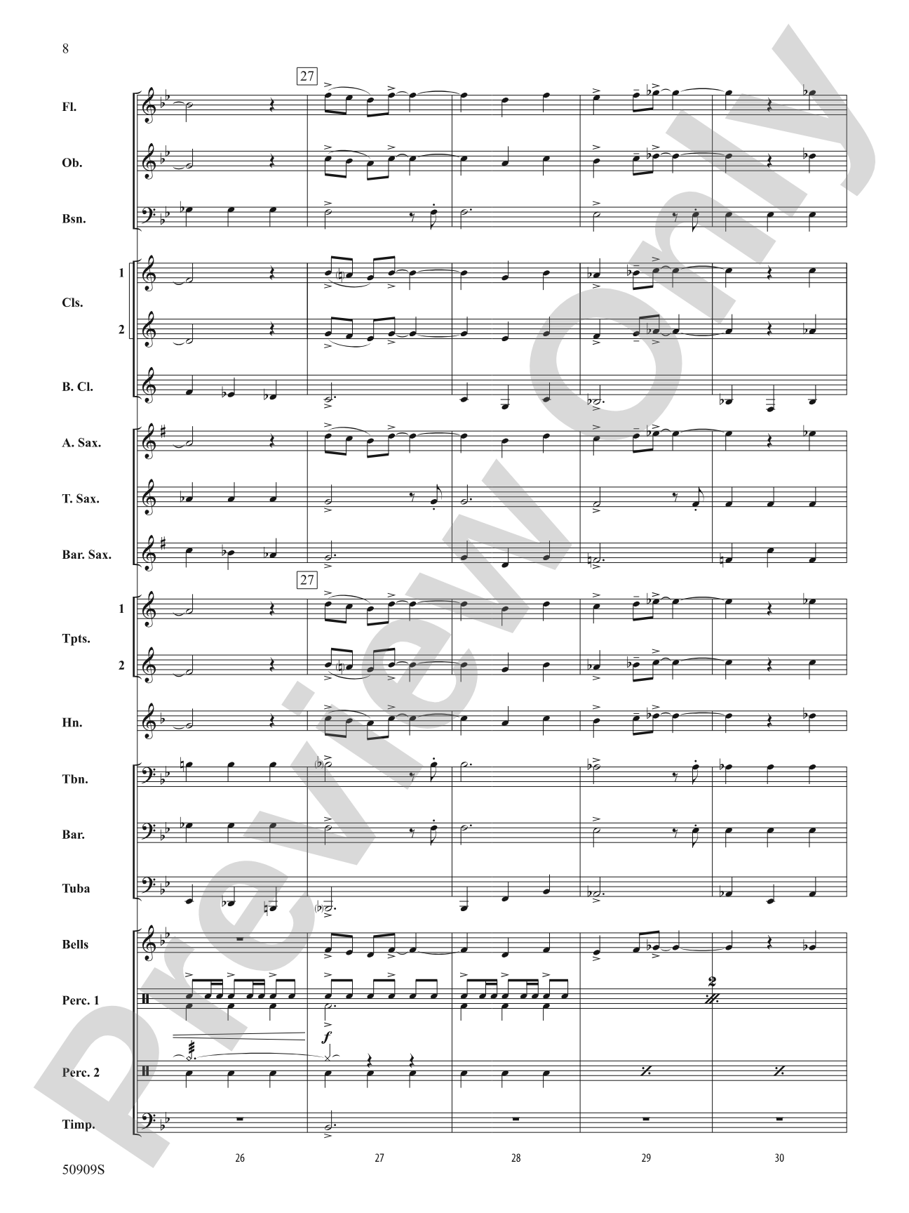 High Velocity: Concert Band Conductor Score & Parts