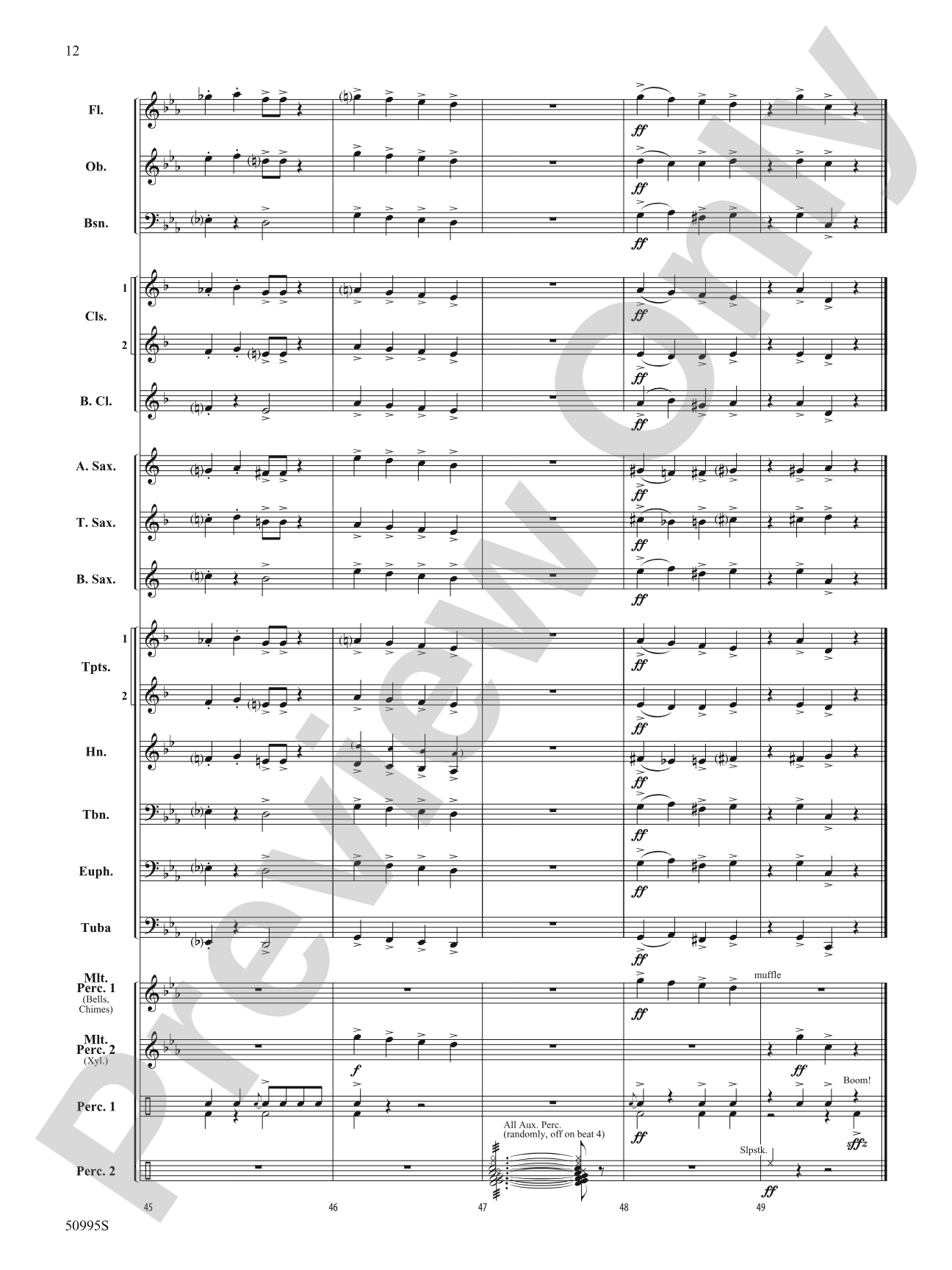 Pranks of the Pesky Poltergeist: Concert Band Conductor Score & Parts