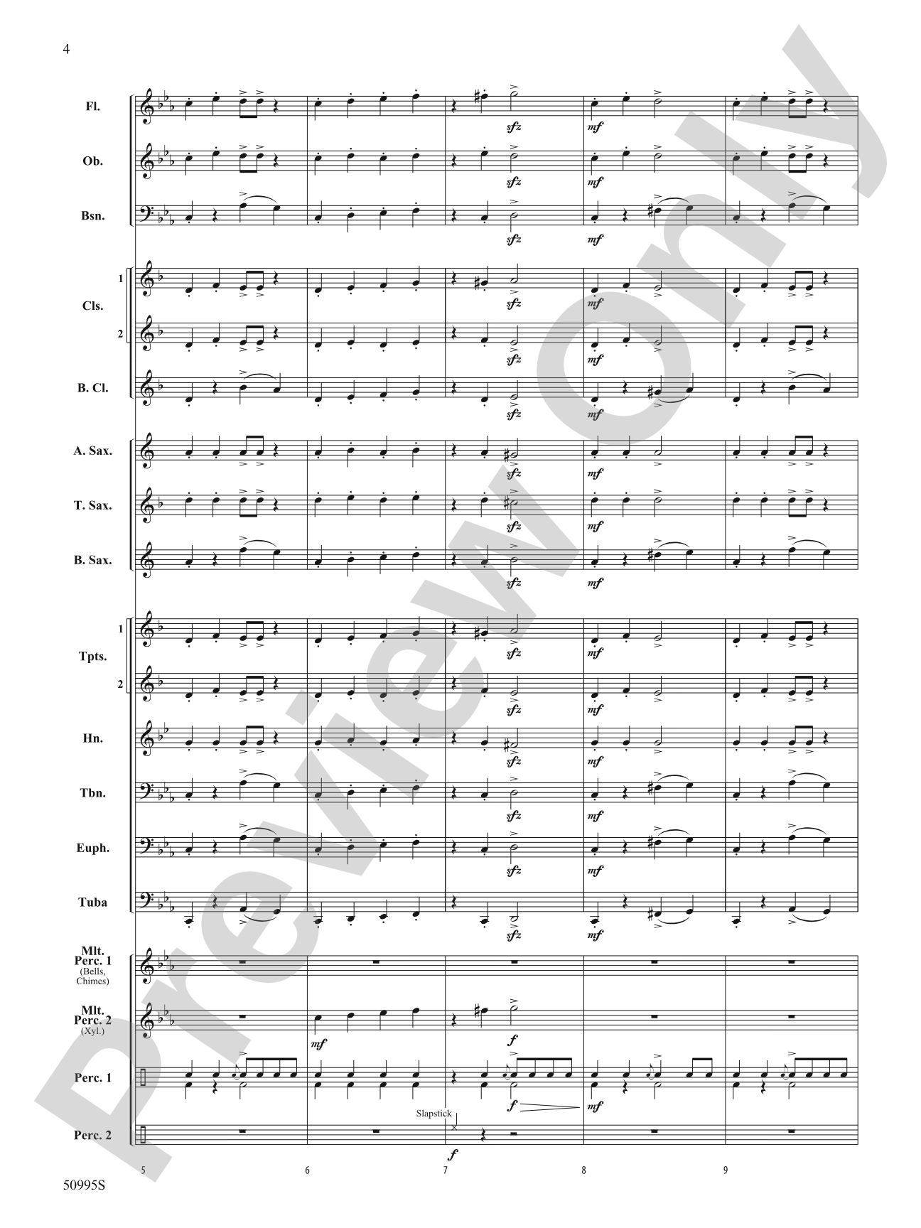 Pranks of the Pesky Poltergeist: Concert Band Conductor Score & Parts