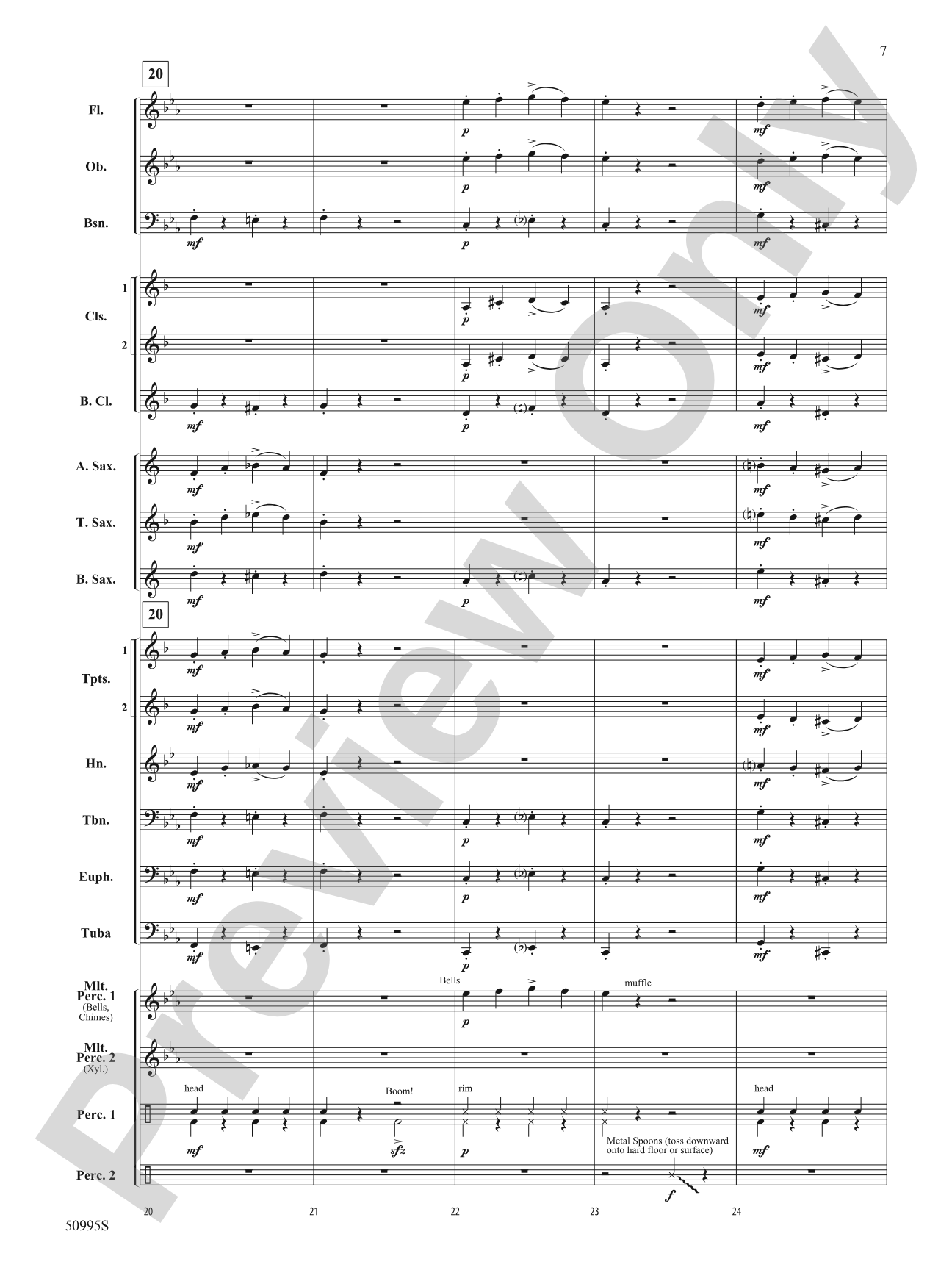 Pranks of the Pesky Poltergeist: Concert Band Conductor Score & Parts