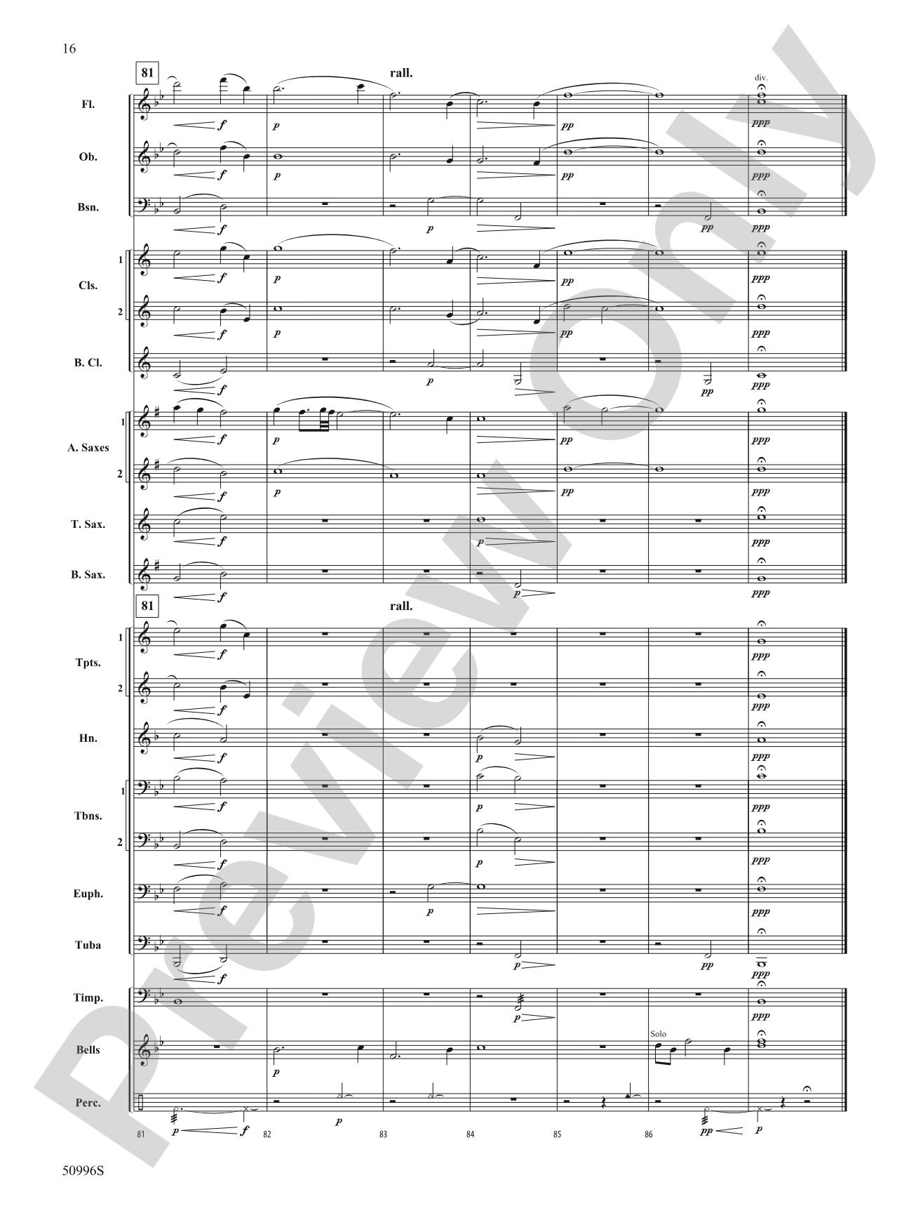 Cherished: Concert Band Conductor Score & Parts