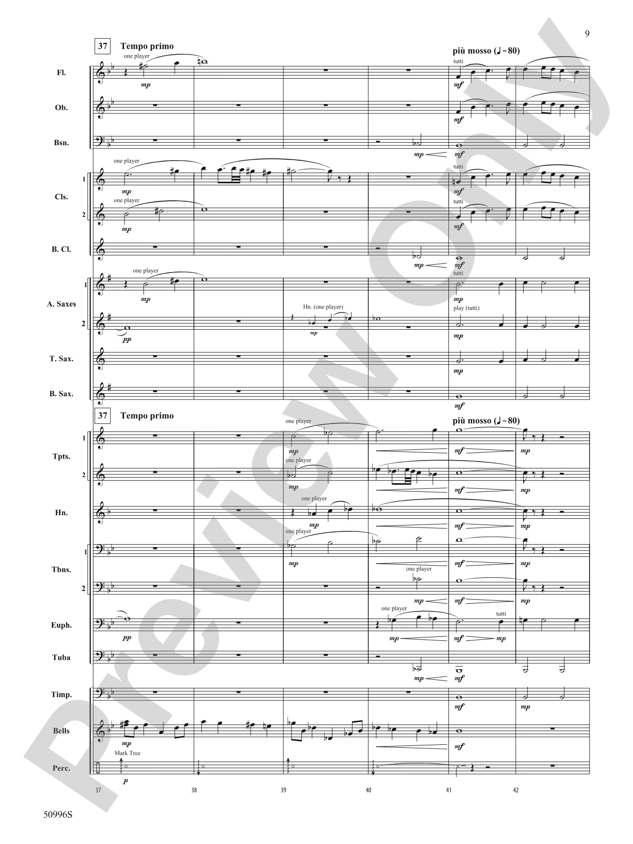 Cherished: Concert Band Conductor Score & Parts