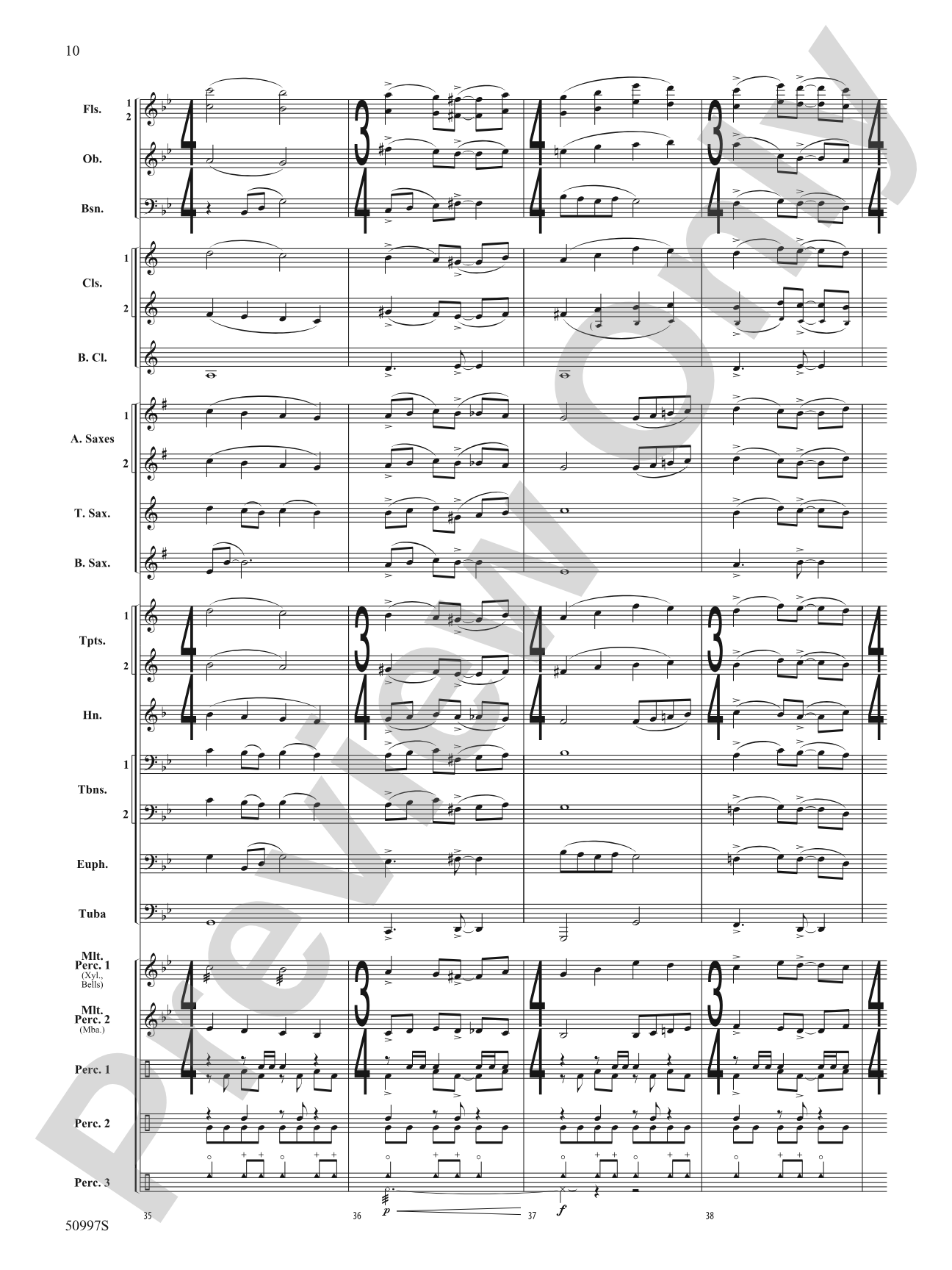 Rumba de la Tumba: Concert Band Conductor Score & Parts