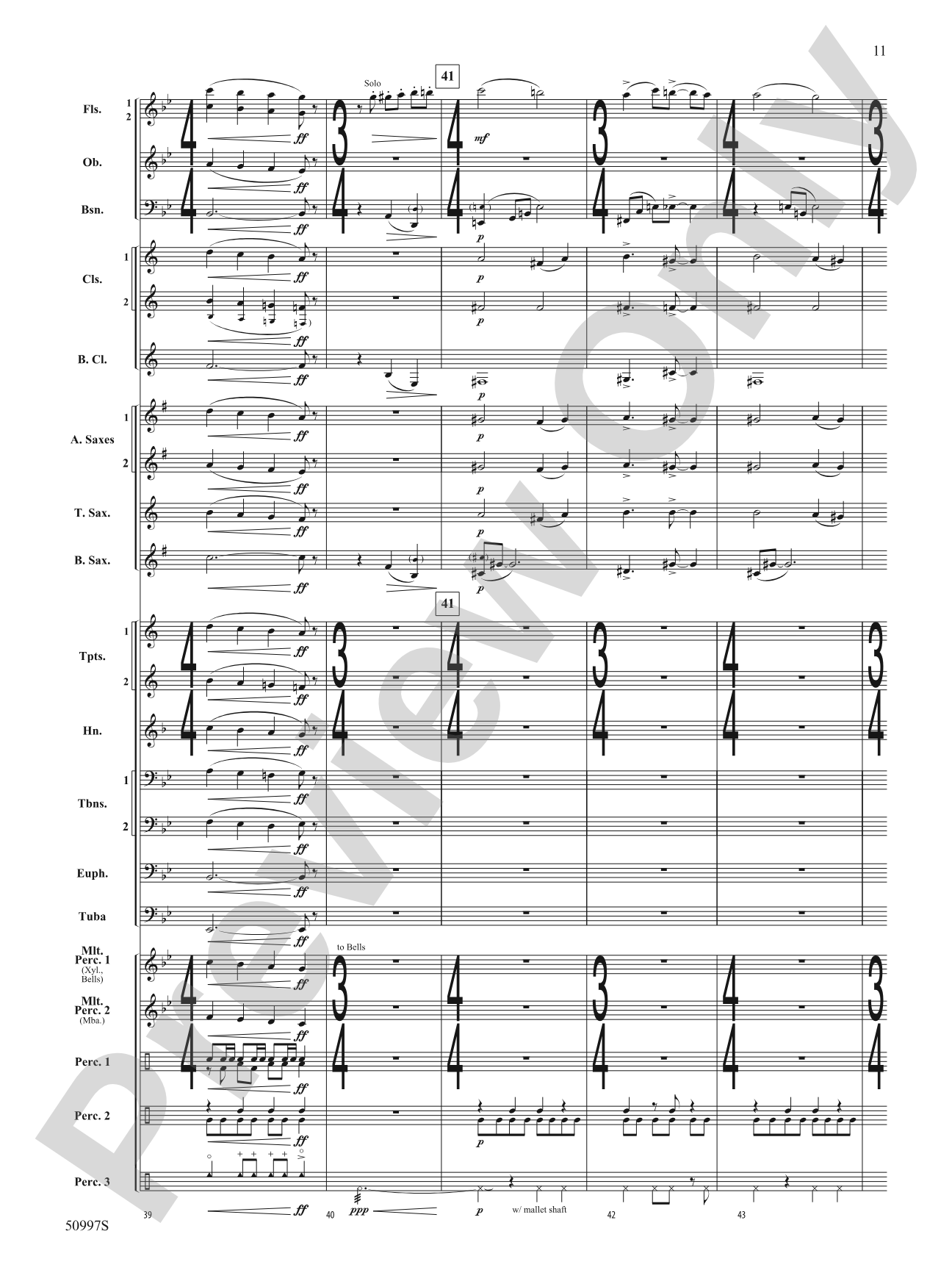 Rumba de la Tumba: Concert Band Conductor Score & Parts