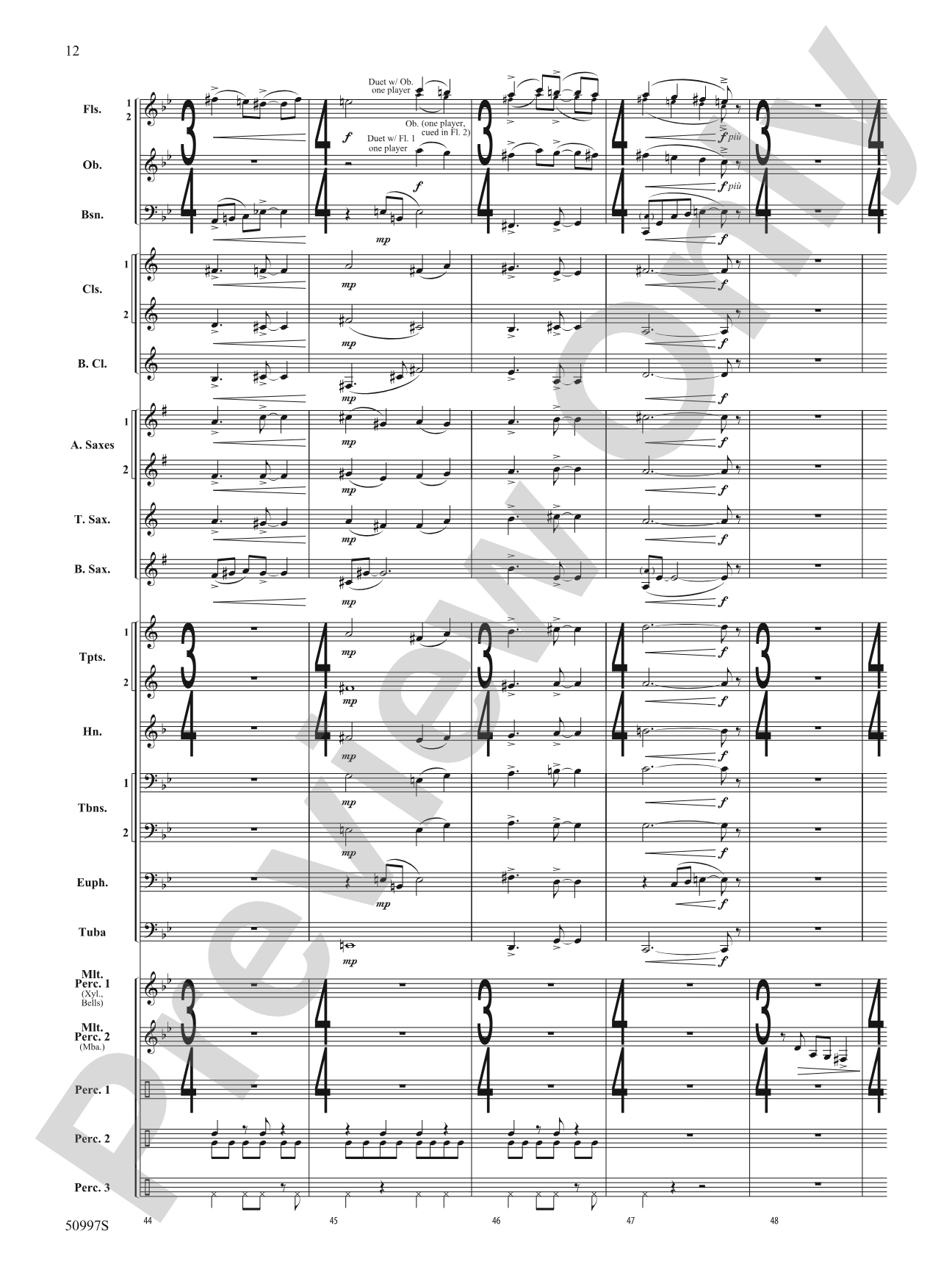 Rumba de la Tumba: Concert Band Conductor Score & Parts