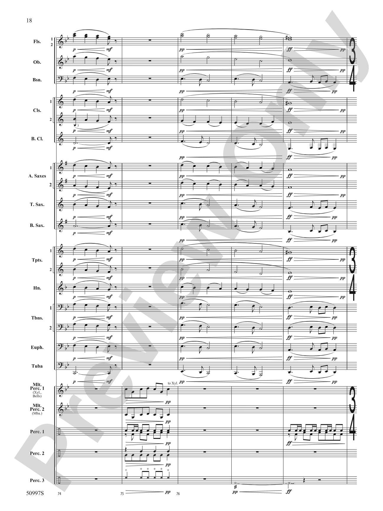 Rumba de la Tumba: Concert Band Conductor Score & Parts