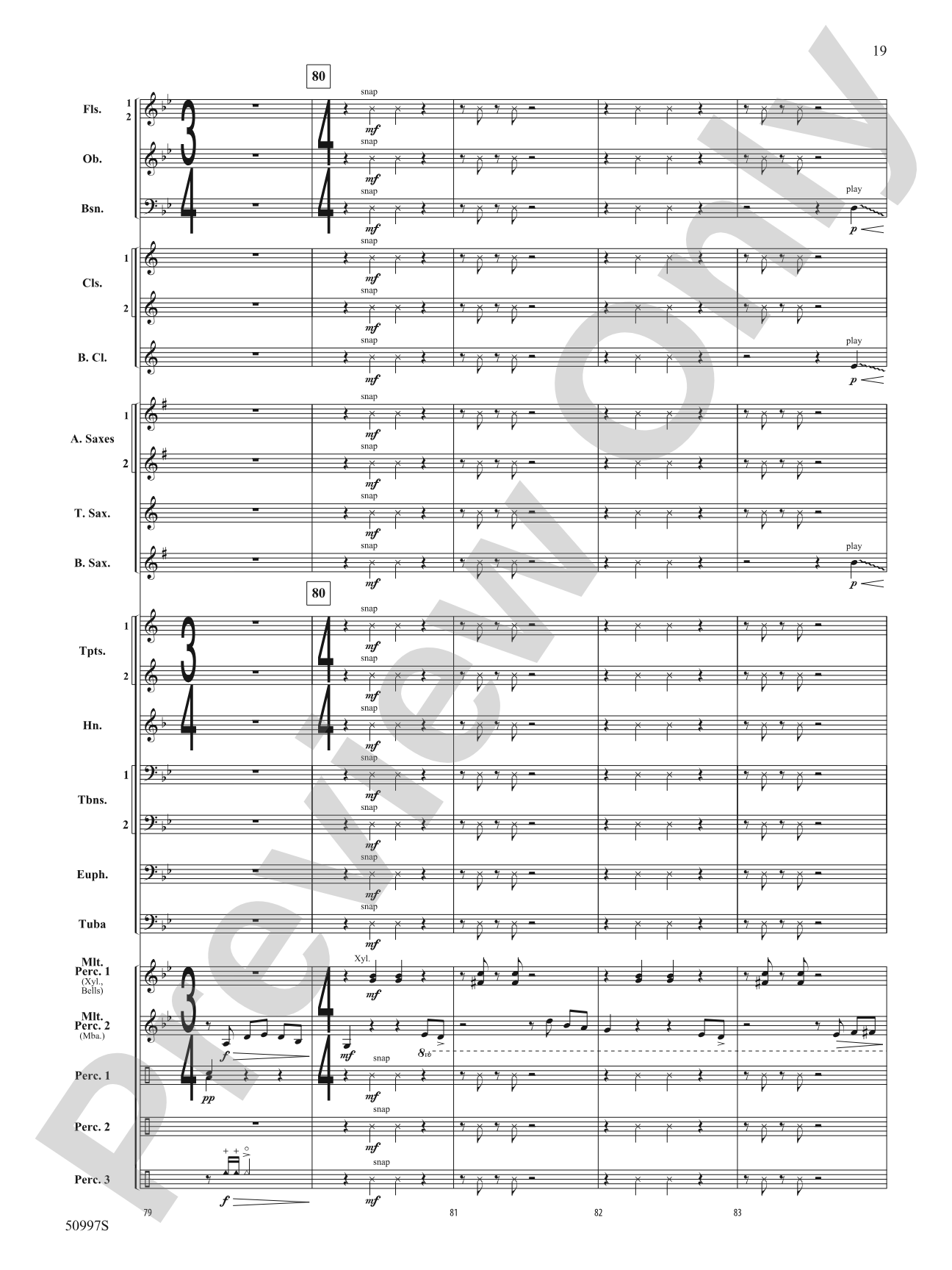 Rumba de la Tumba: Concert Band Conductor Score & Parts