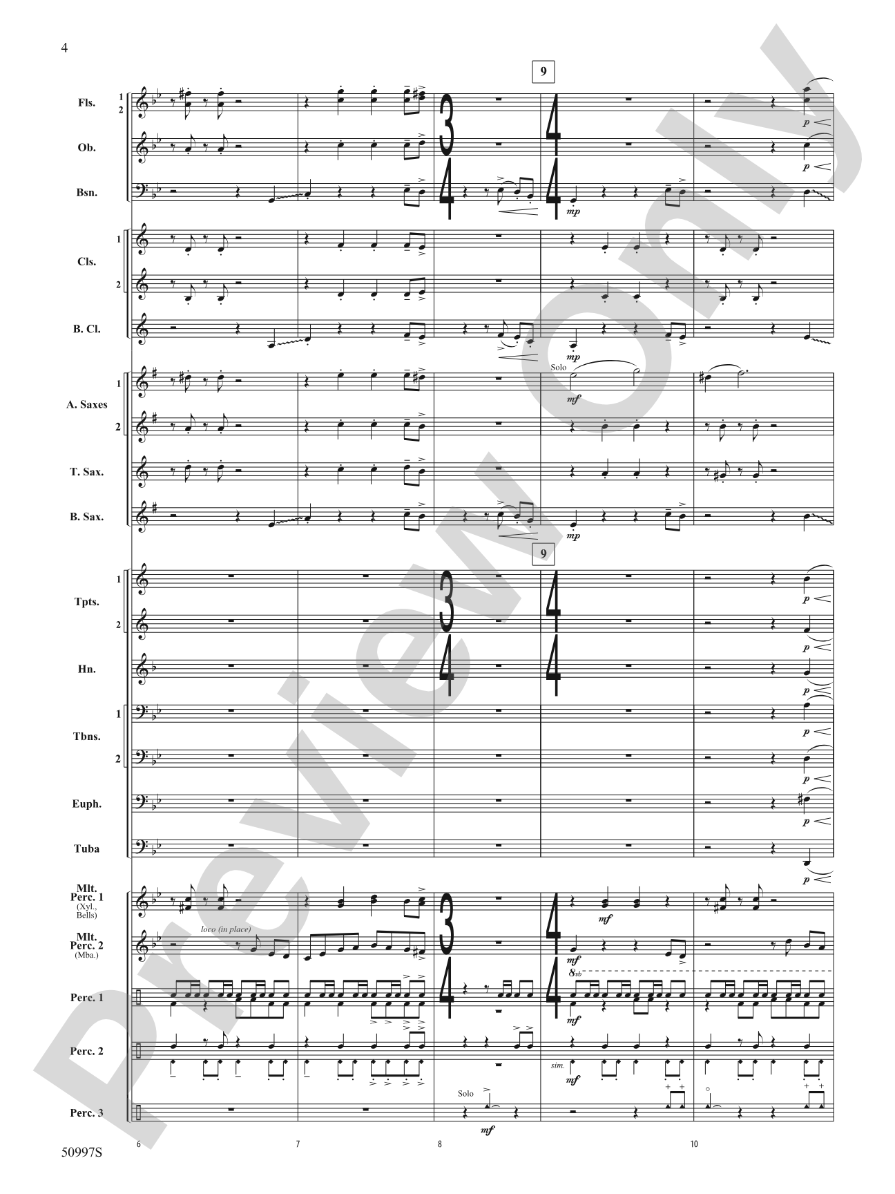 Rumba de la Tumba: Concert Band Conductor Score & Parts