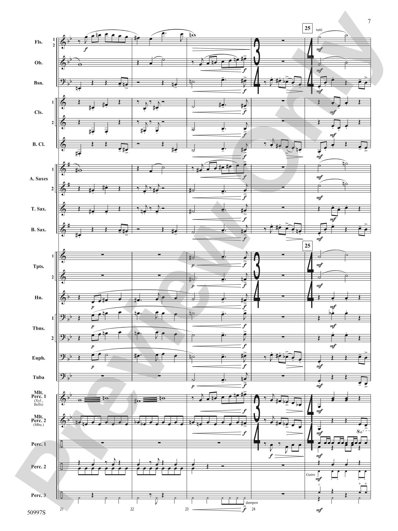 Rumba de la Tumba: Concert Band Conductor Score & Parts