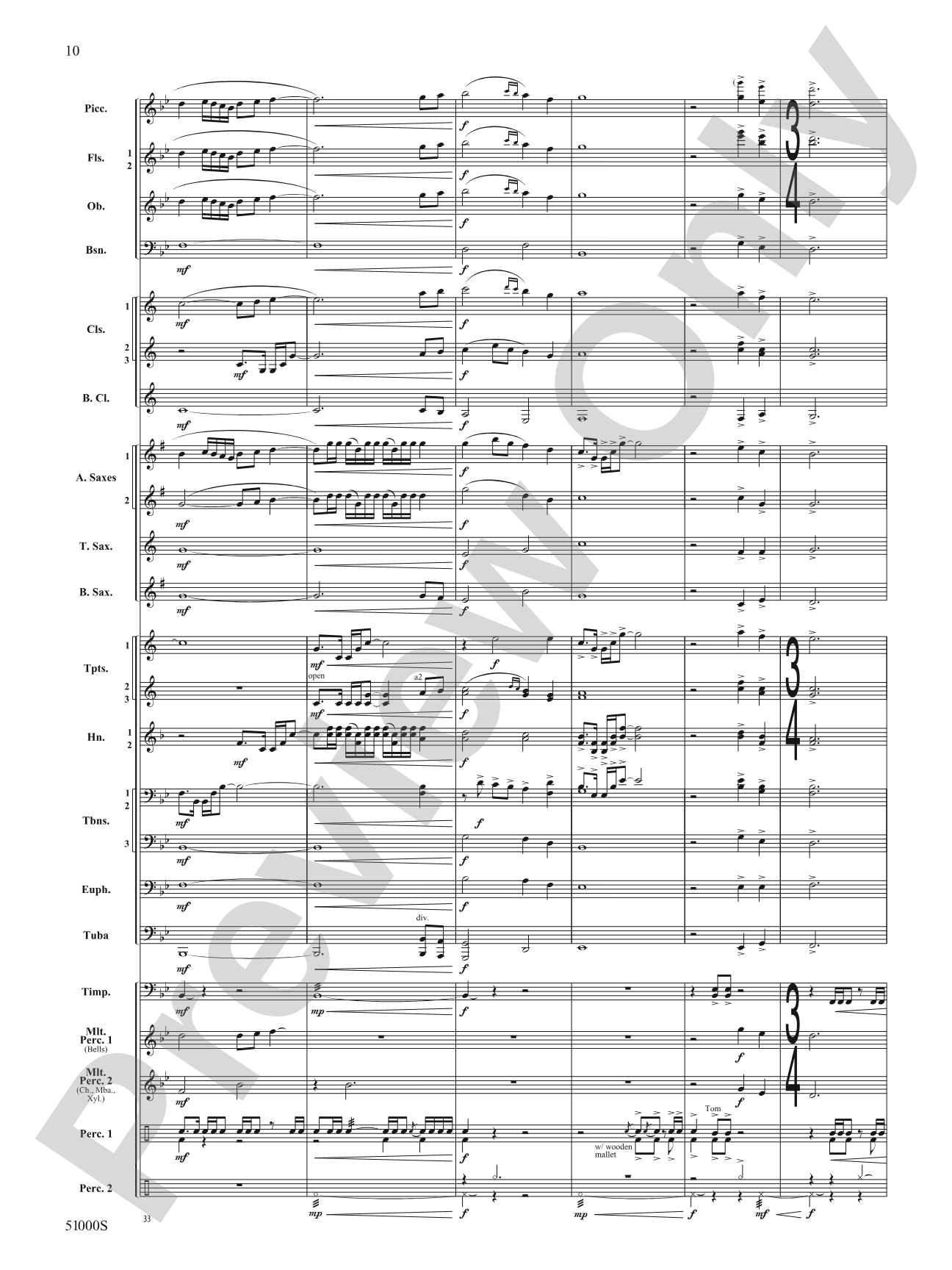 Eternal Flame: Concert Band Conductor Score & Parts