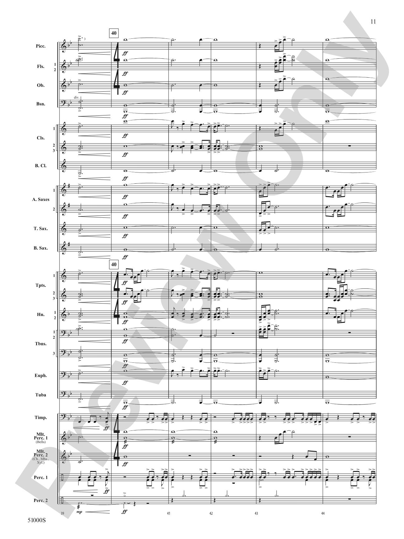 Eternal Flame: Concert Band Conductor Score & Parts