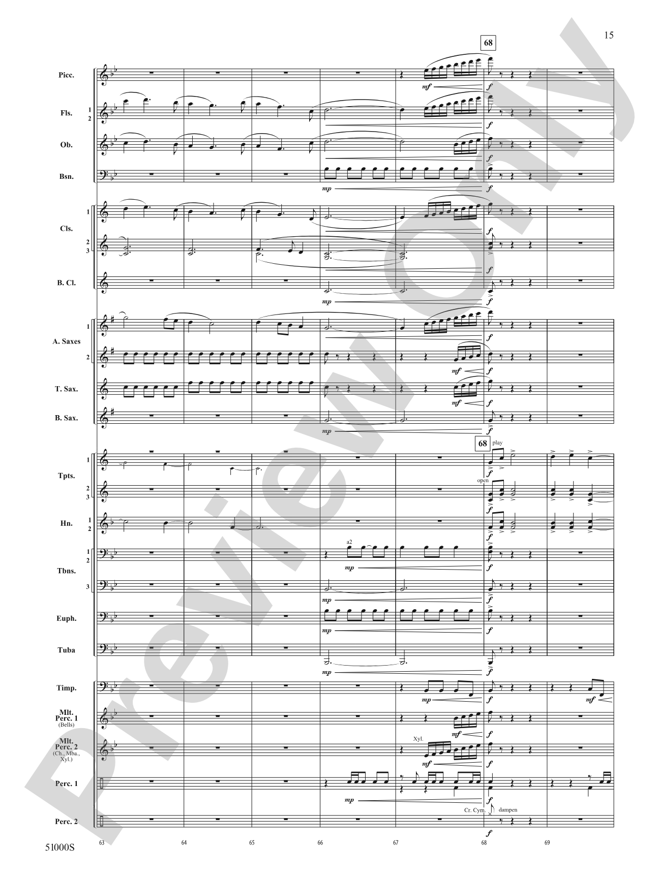 Eternal Flame: Concert Band Conductor Score & Parts