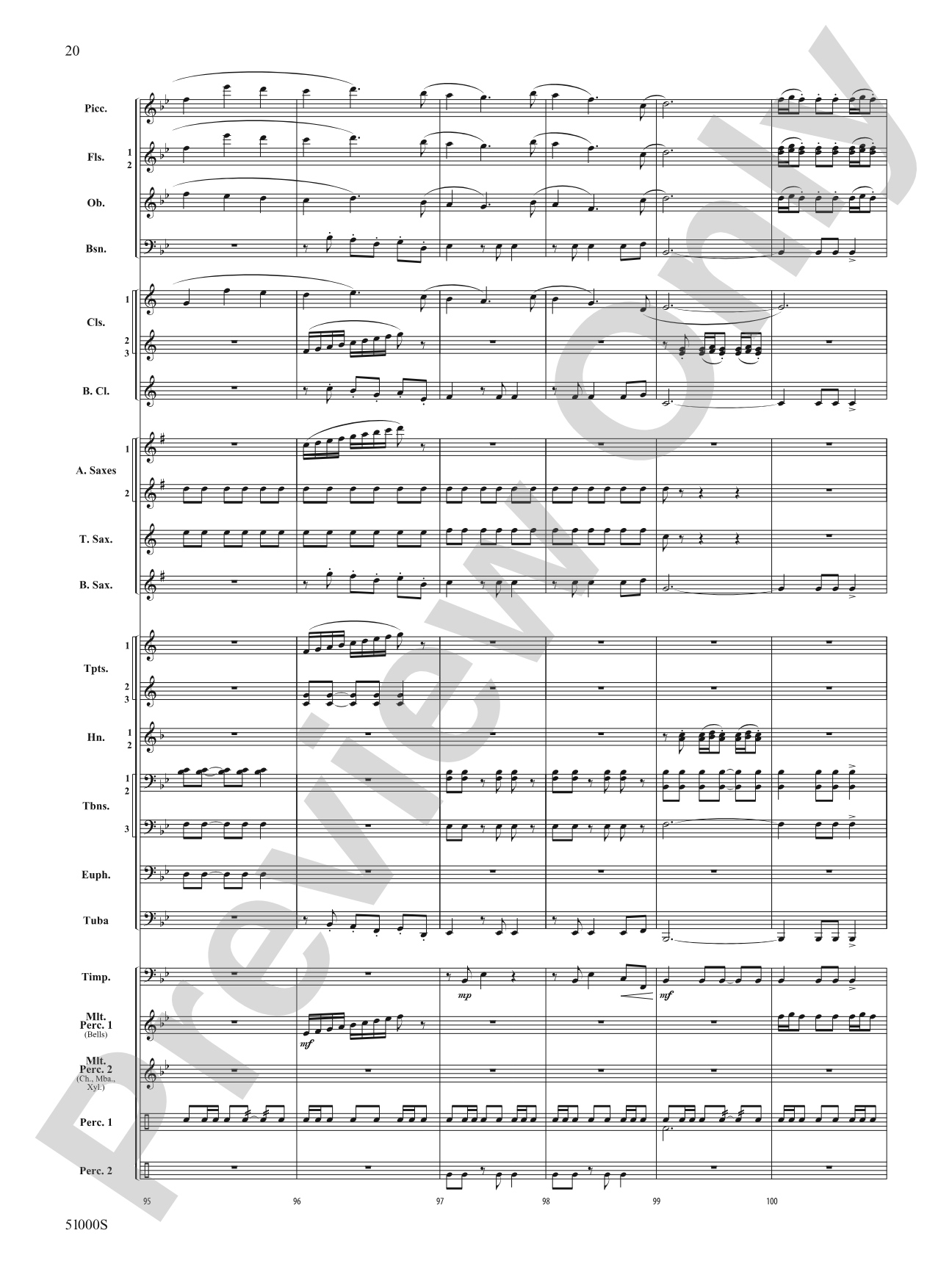 Eternal Flame: Concert Band Conductor Score & Parts