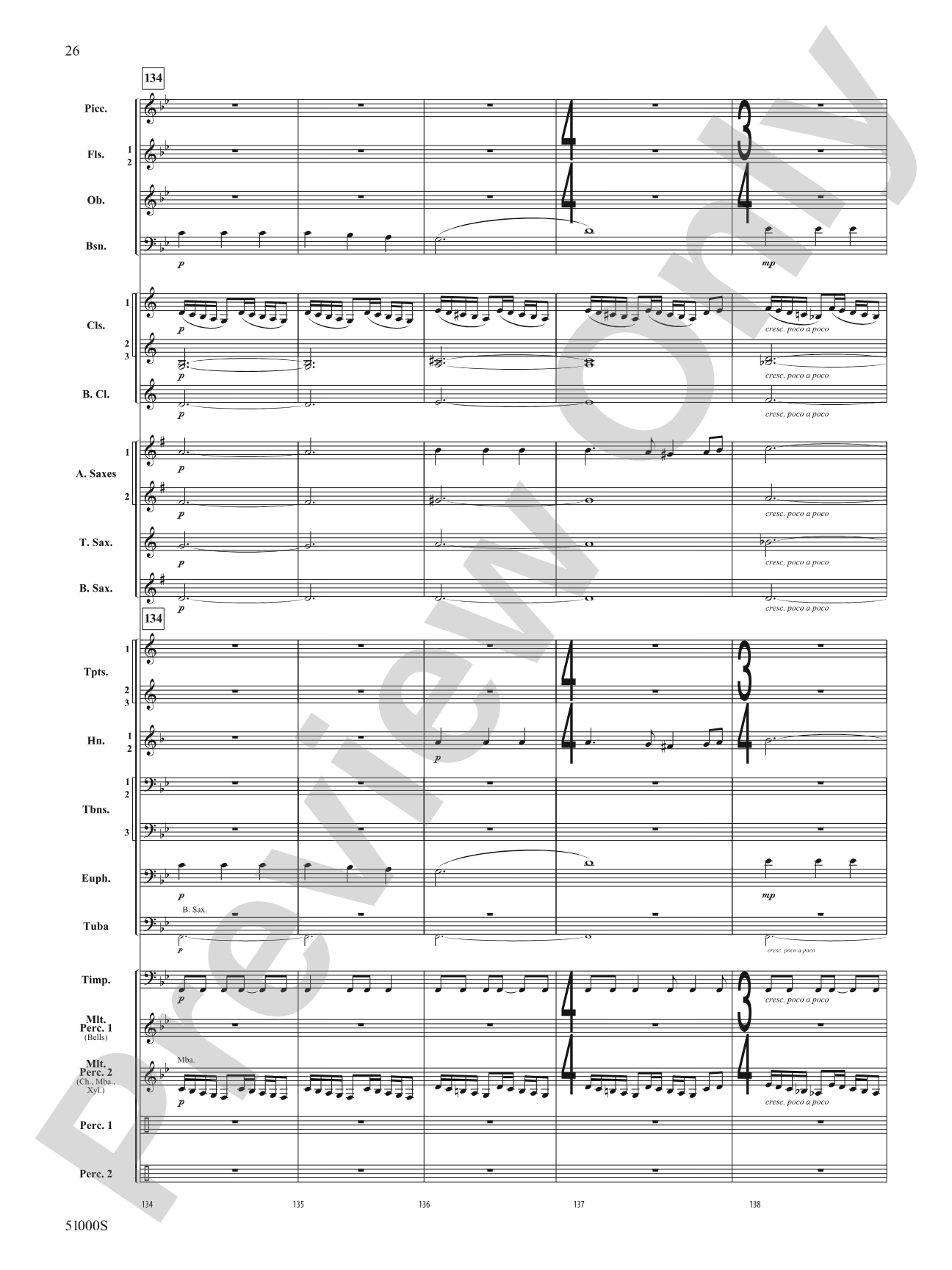 Eternal Flame: Concert Band Conductor Score & Parts