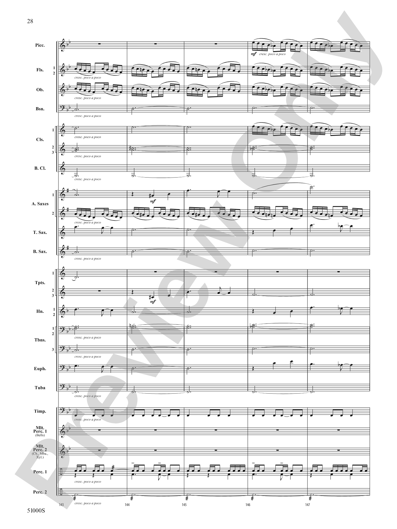 Eternal Flame: Concert Band Conductor Score & Parts