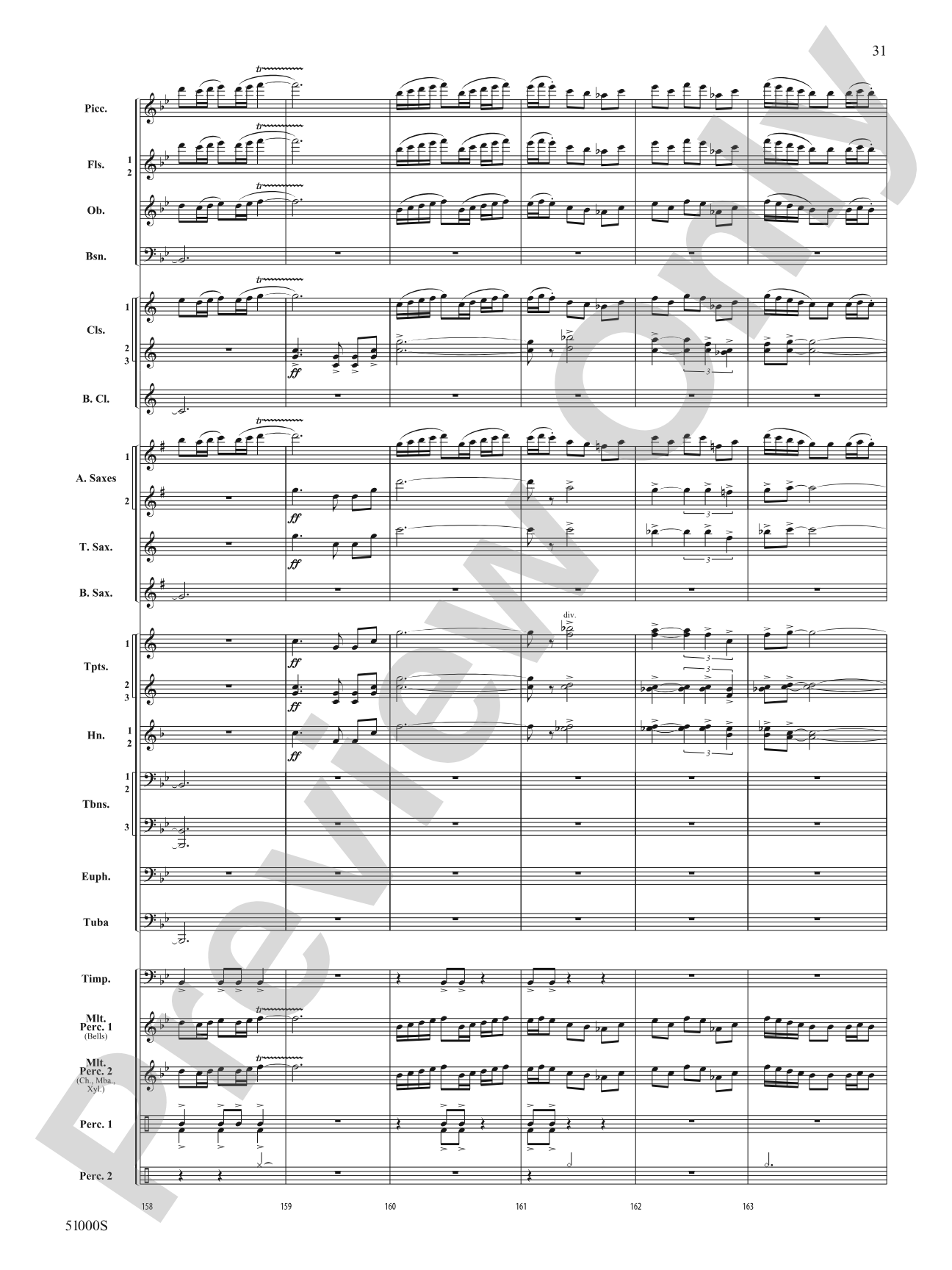 Eternal Flame: Concert Band Conductor Score & Parts