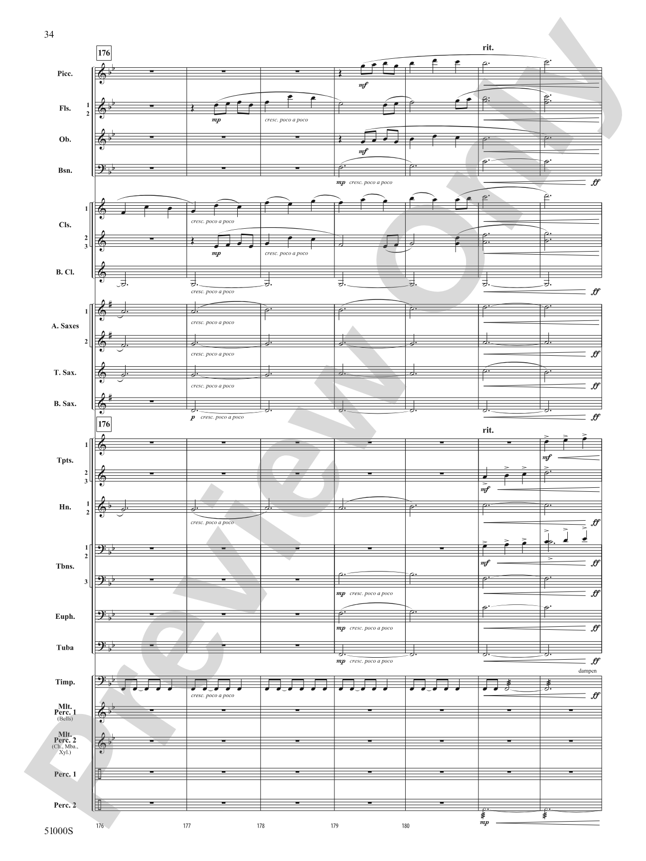 Eternal Flame: Concert Band Conductor Score & Parts