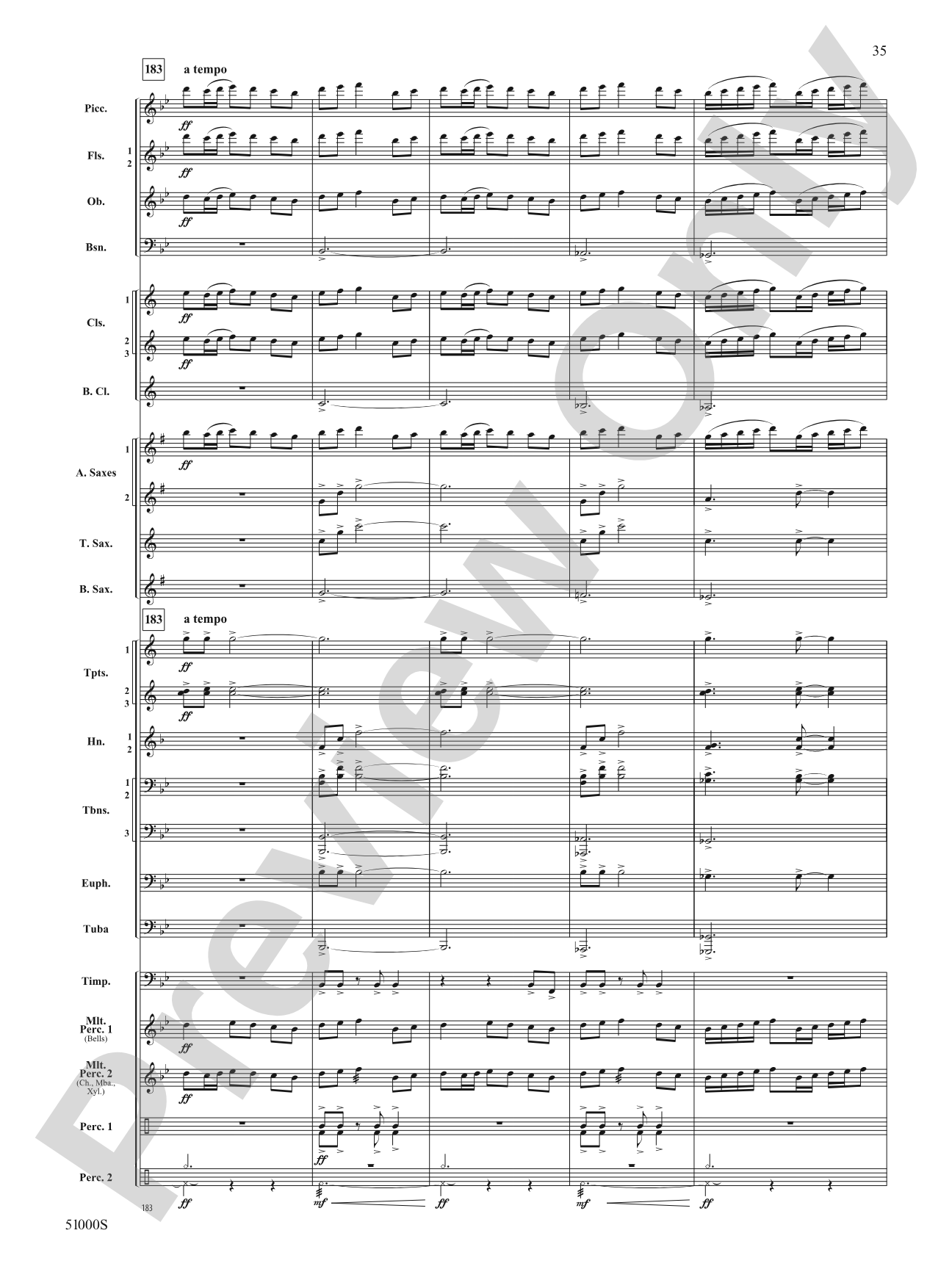 Eternal Flame: Concert Band Conductor Score & Parts