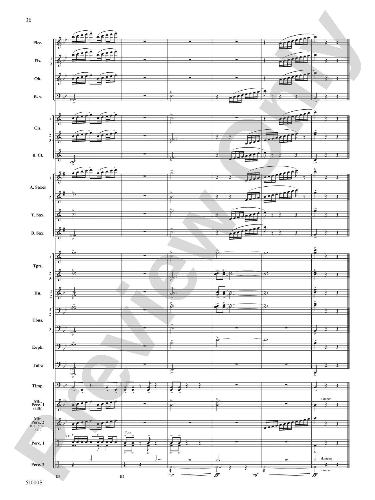 Eternal Flame: Concert Band Conductor Score & Parts
