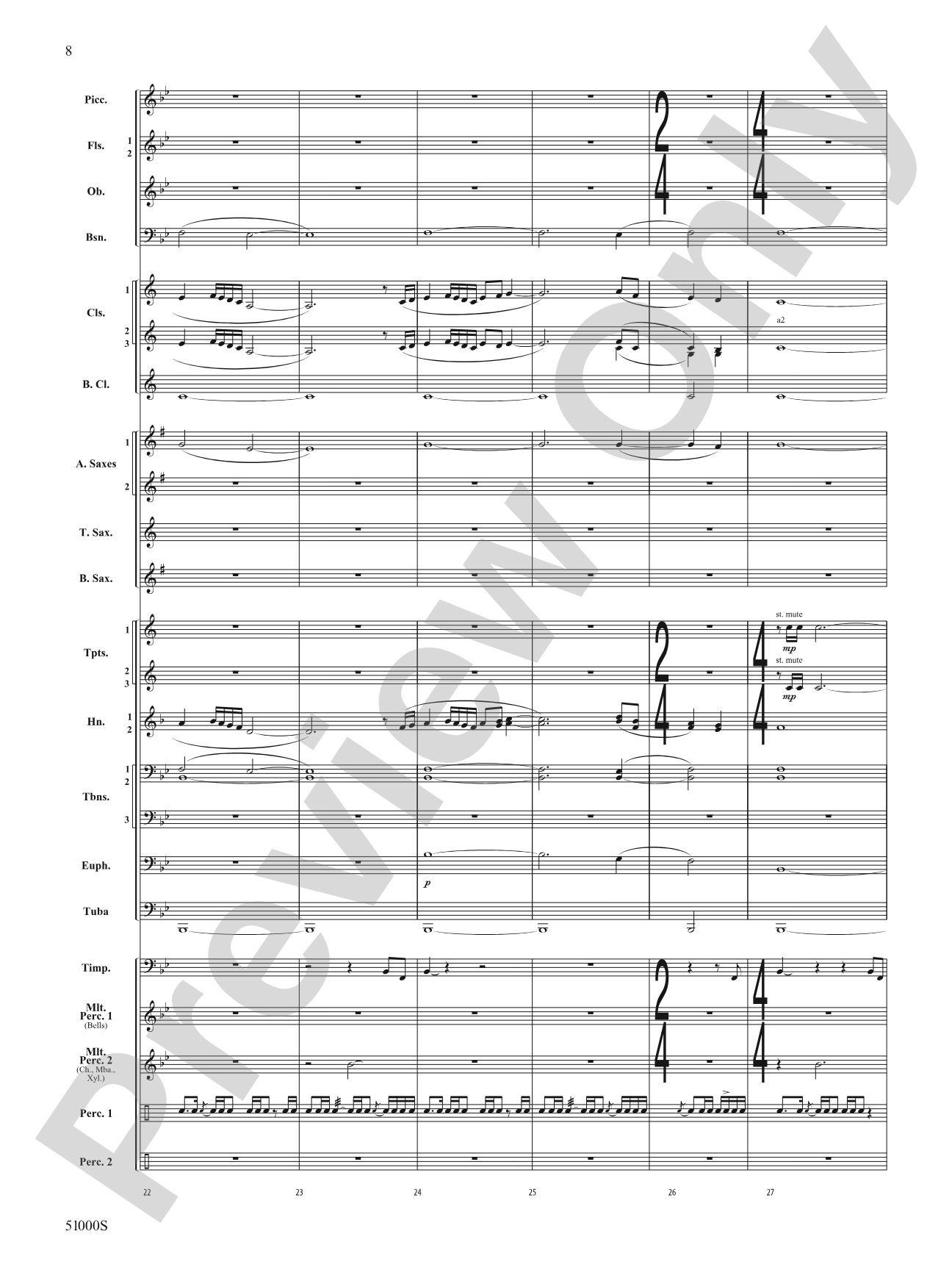 Eternal Flame: Concert Band Conductor Score & Parts