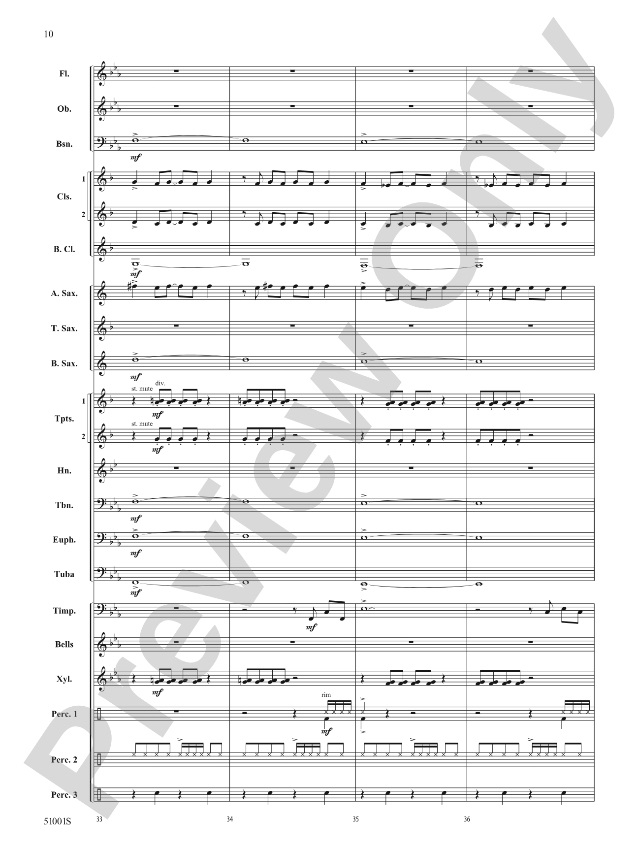 Skedaddle: Concert Band Conductor Score & Parts