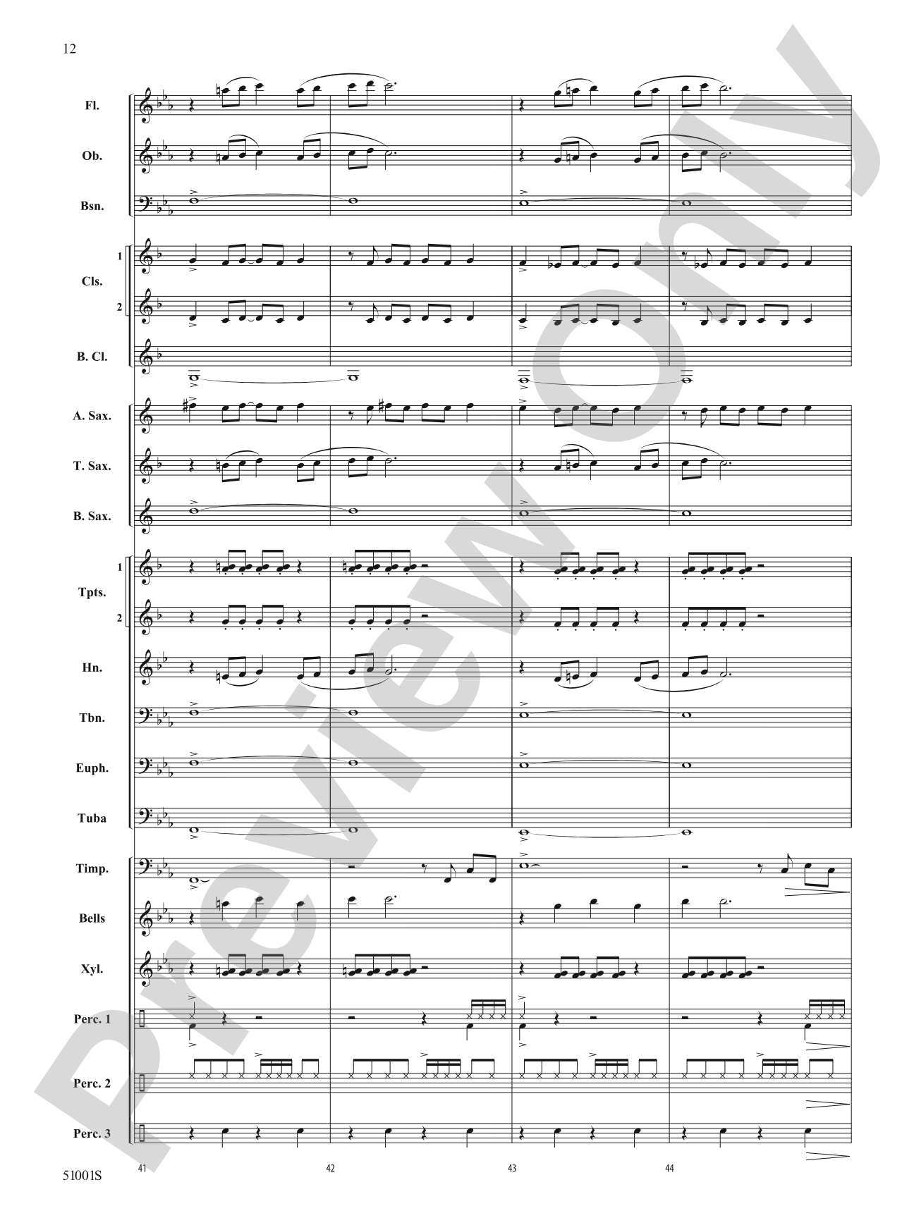 Skedaddle: Concert Band Conductor Score & Parts
