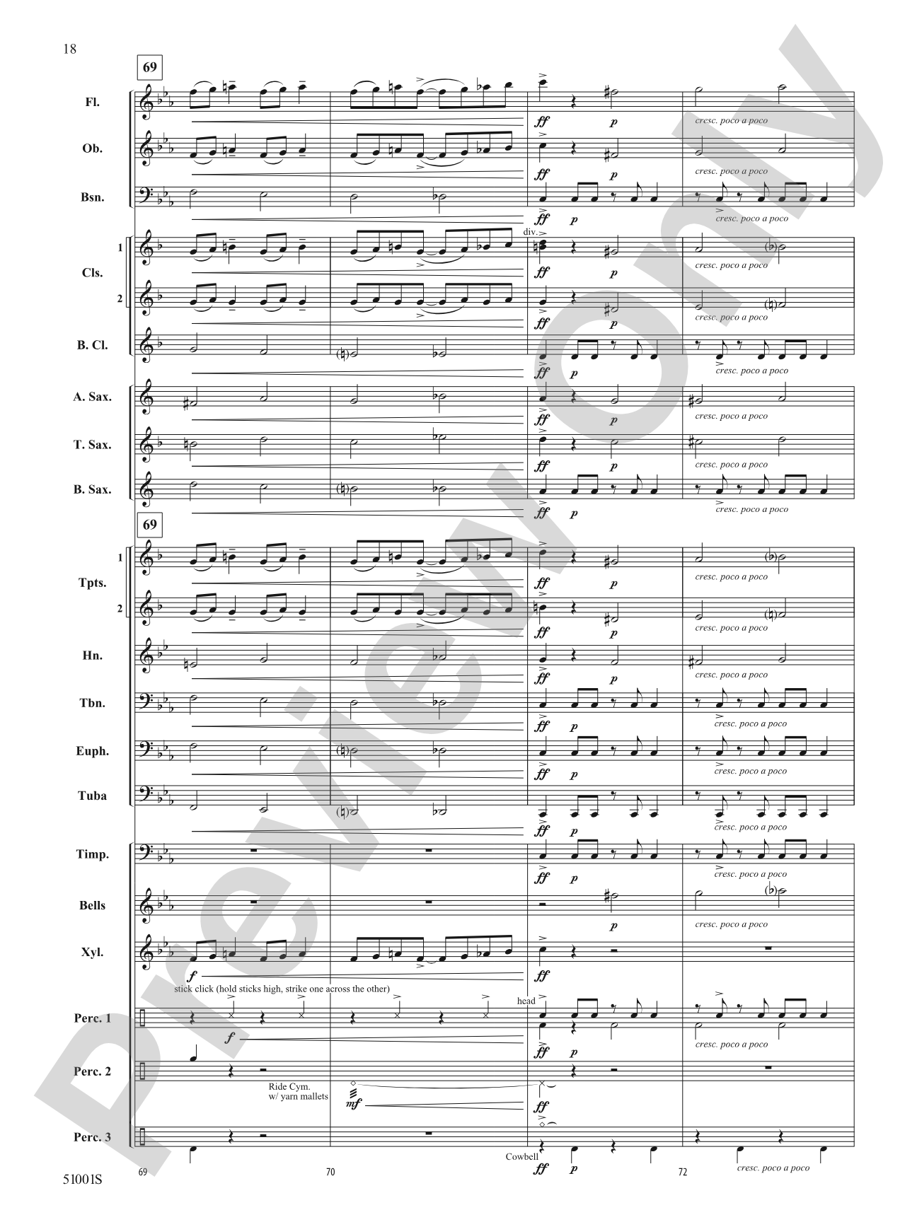Skedaddle: Concert Band Conductor Score & Parts