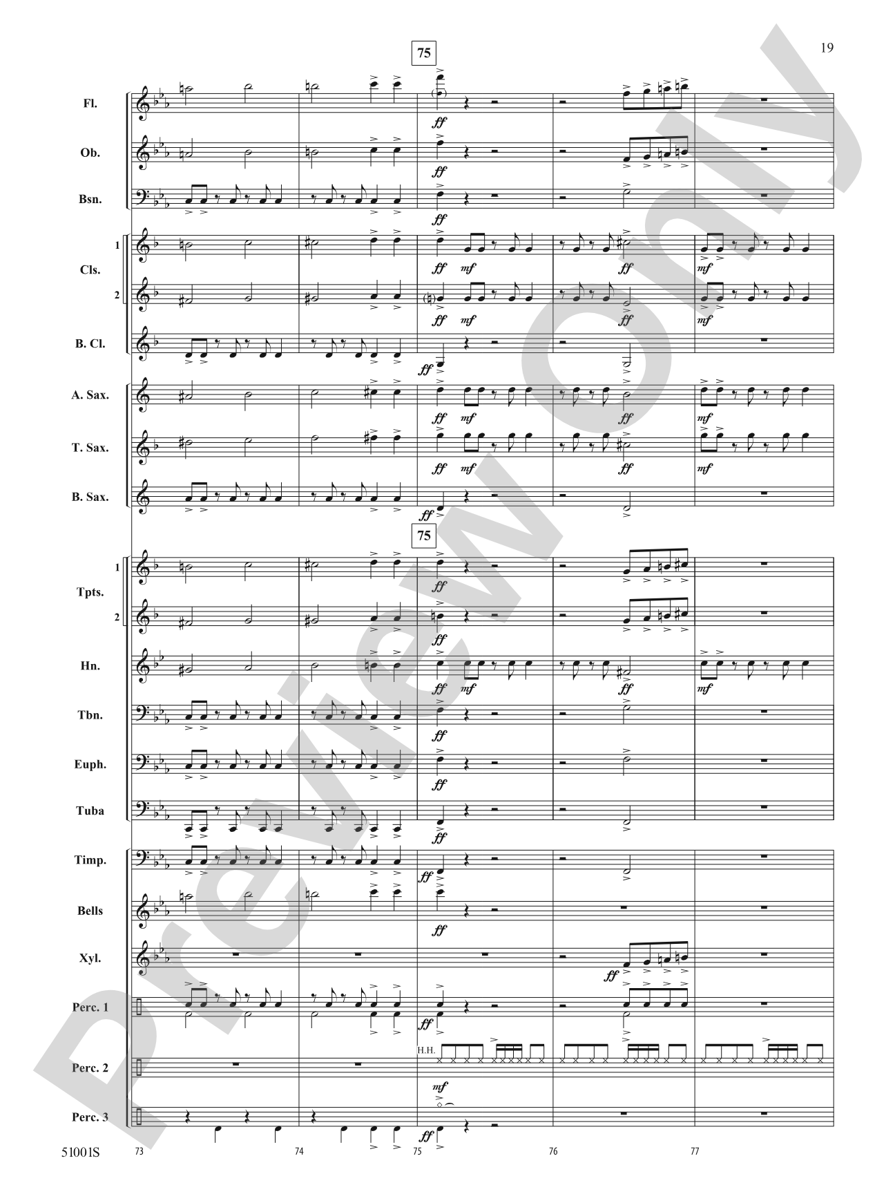 Skedaddle: Concert Band Conductor Score & Parts