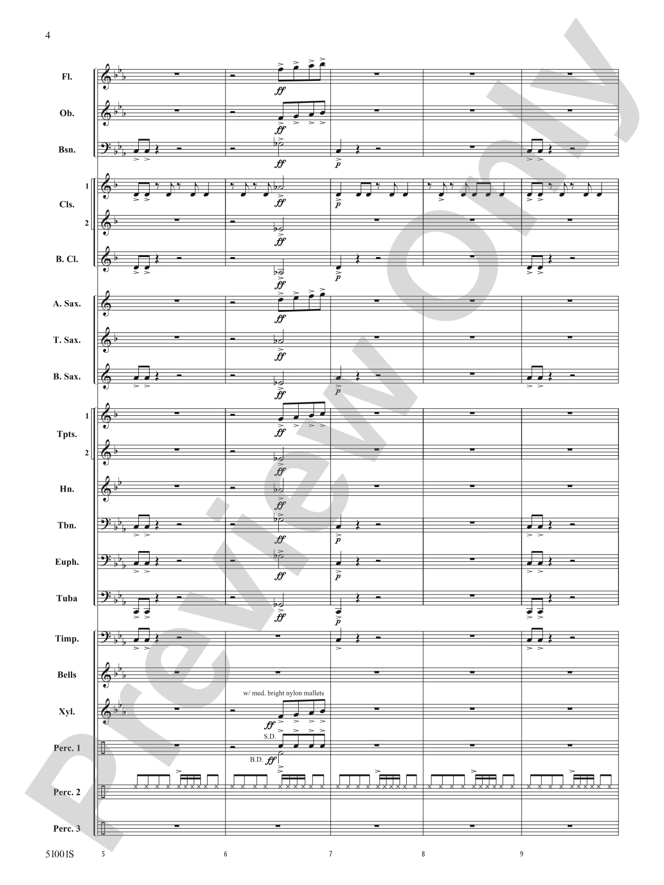 Skedaddle: Concert Band Conductor Score & Parts