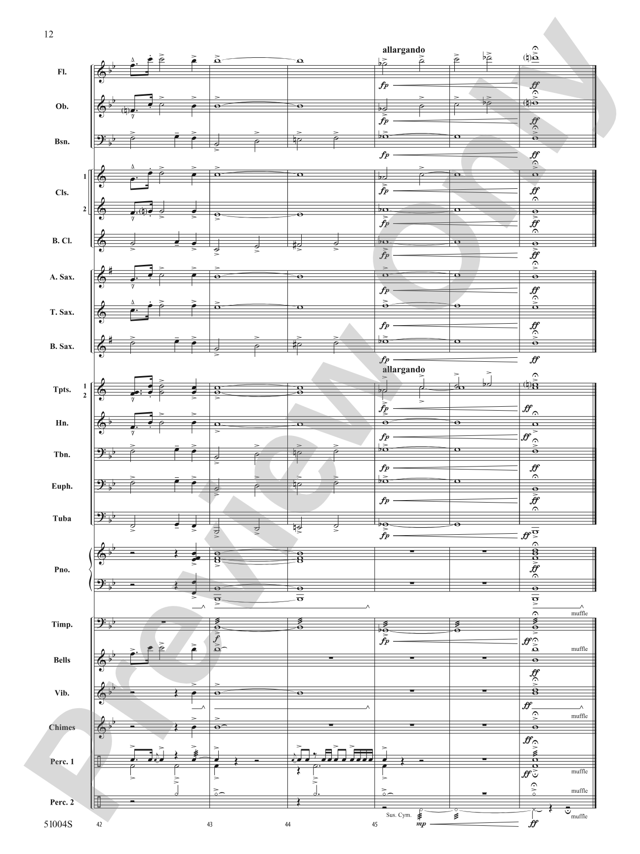 Before the Dawn: Concert Band Conductor Score & Parts