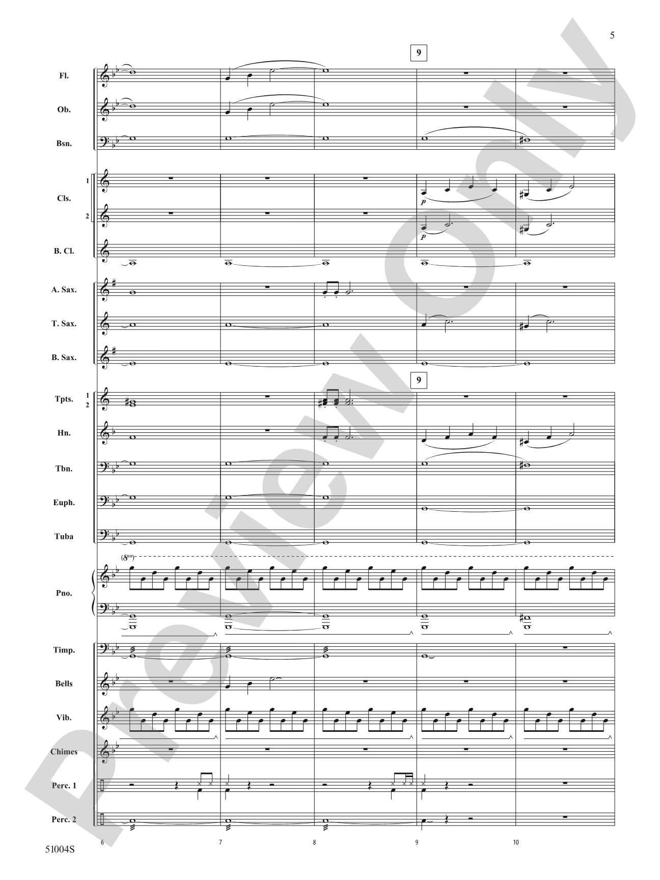 Before the Dawn: Concert Band Conductor Score & Parts