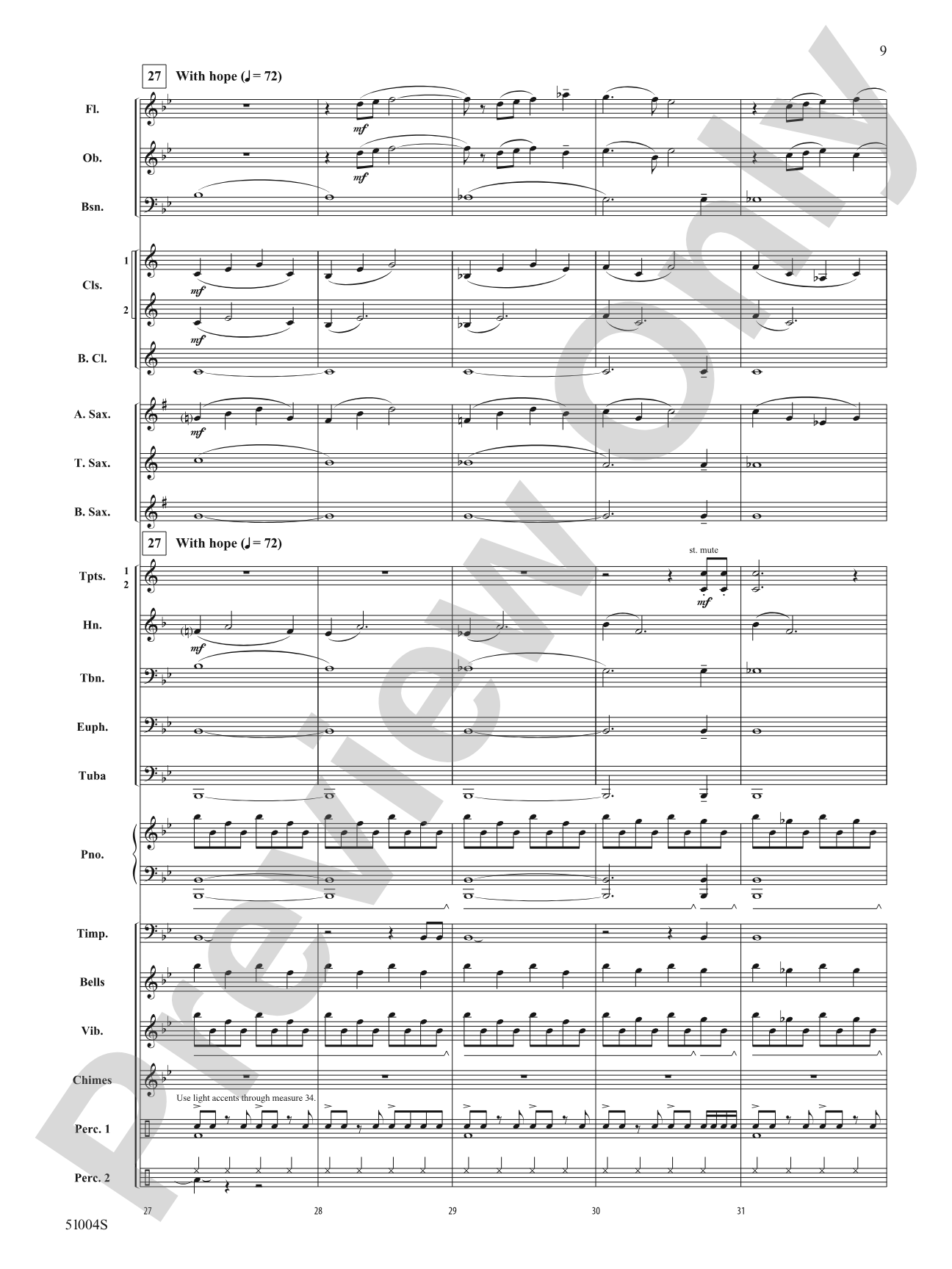 Before the Dawn: Concert Band Conductor Score & Parts