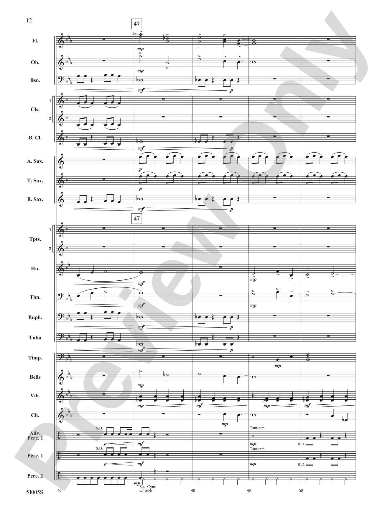 Ripple Effect: Concert Band Conductor Score & Parts