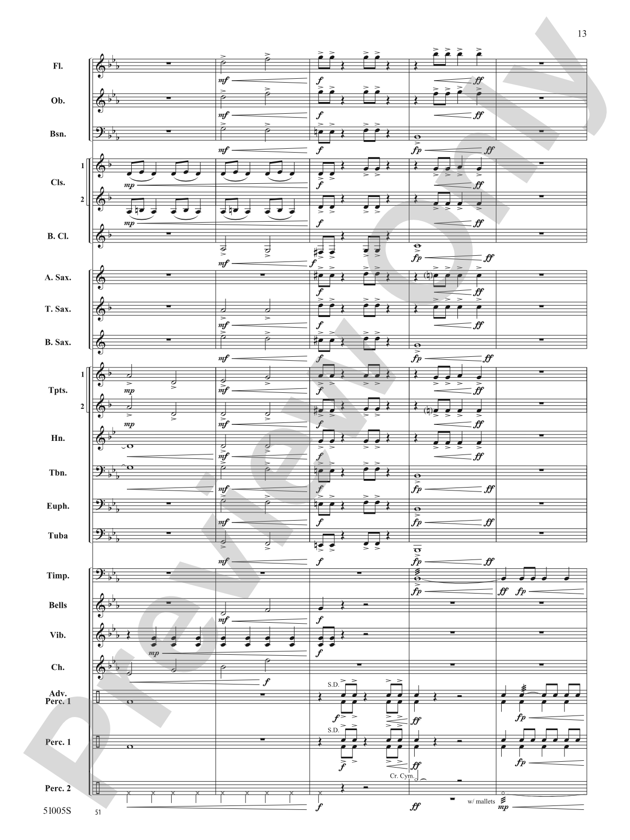 Ripple Effect: Concert Band Conductor Score & Parts